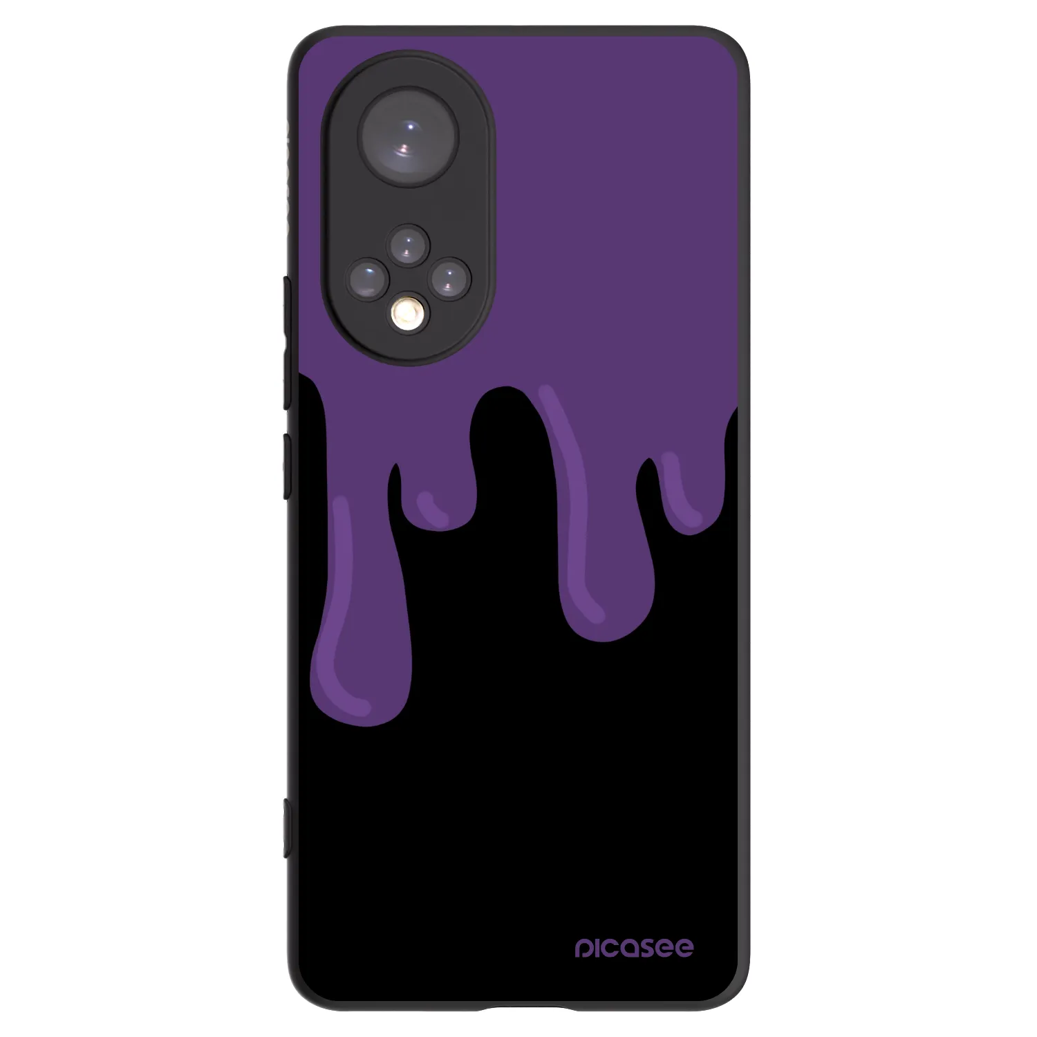 Picasee crna silikonska maskica za Huawei Nova 9 - Purple spooky