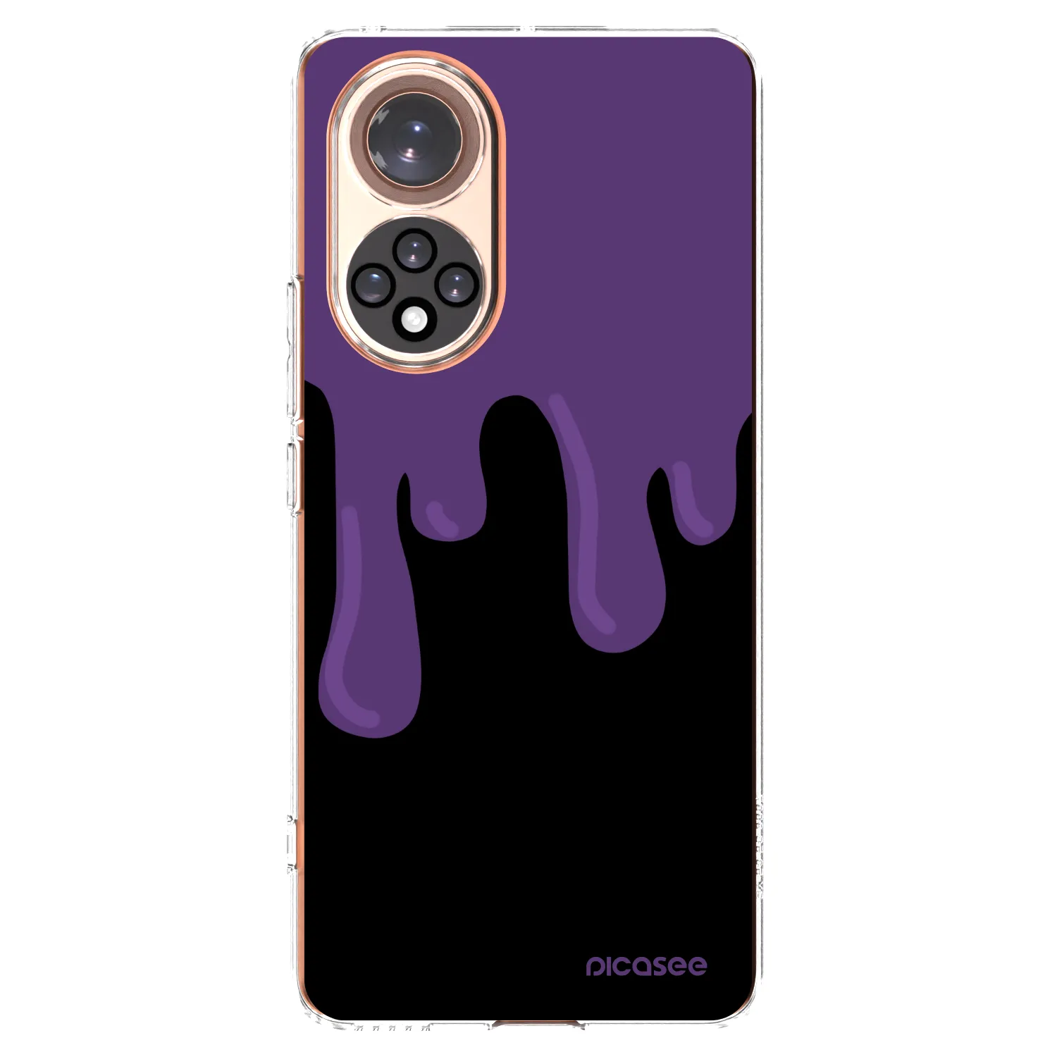 Picasee silikonska prozirna maskica za Huawei Nova 9 - Purple spooky