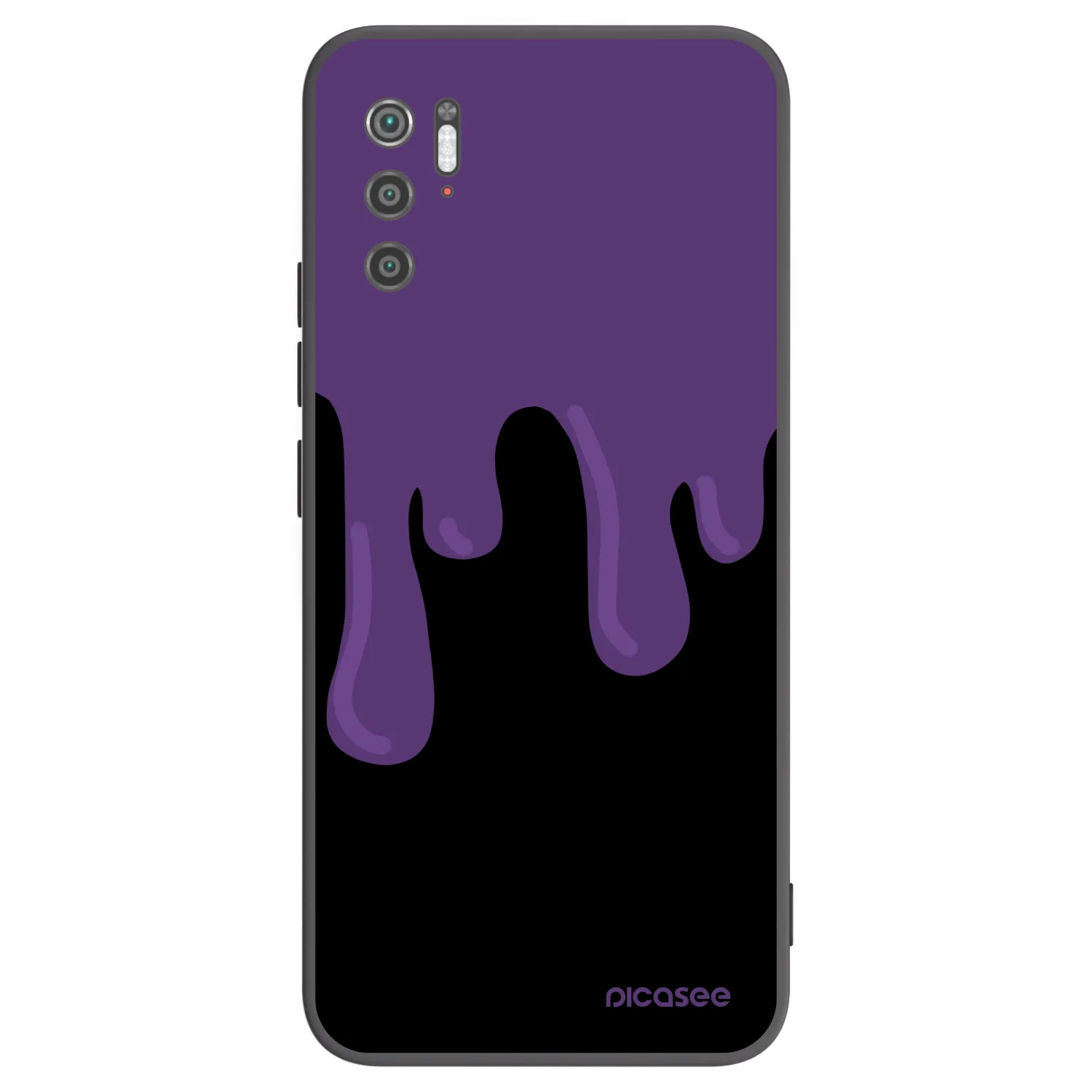 Picasee crna silikonska maskica za Xiaomi Poco M3 Pro 5G - Purple spooky
