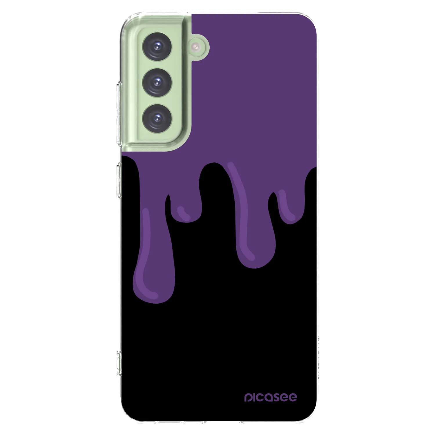 Picasee silikonska prozirna maskica za Samsung Galaxy S21 FE 5G - Purple spooky
