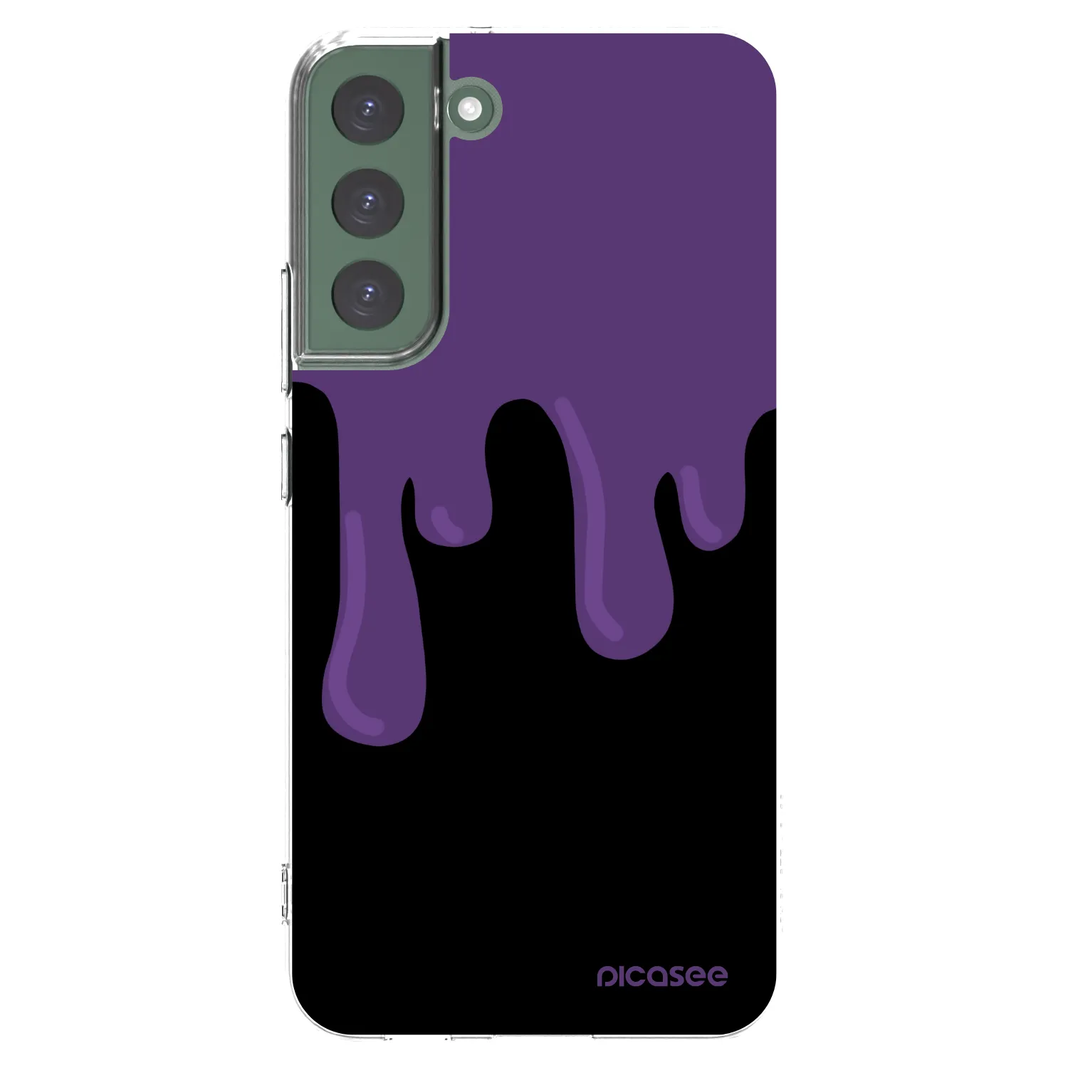 Picasee silikonska prozirna maskica za Samsung Galaxy S22+ 5G - Purple spooky