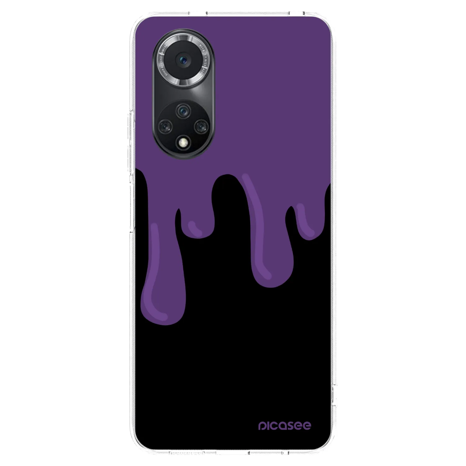 Picasee silikonska prozirna maskica za Huawei Nova 9 SE - Purple spooky