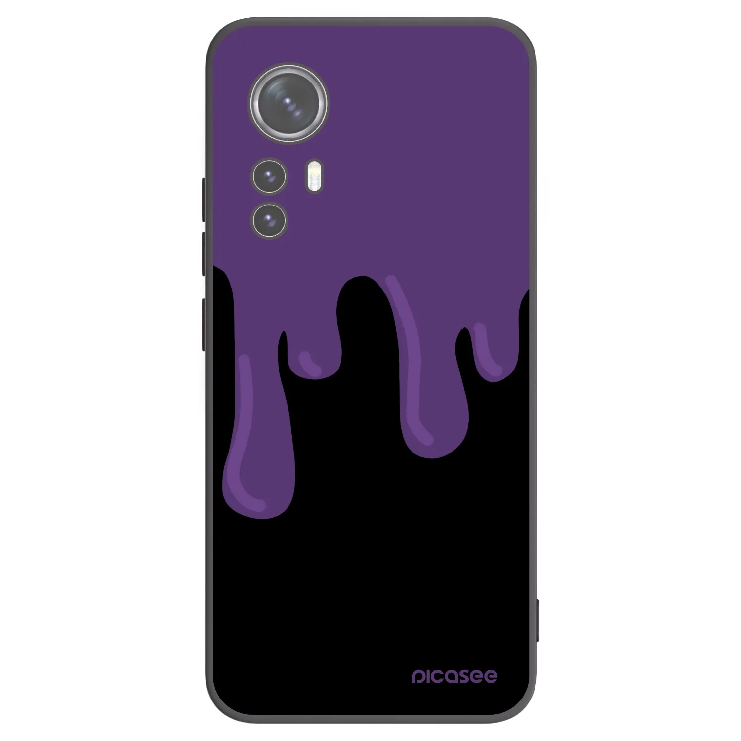 Picasee crna silikonska maskica za Xiaomi 12 - Purple spooky