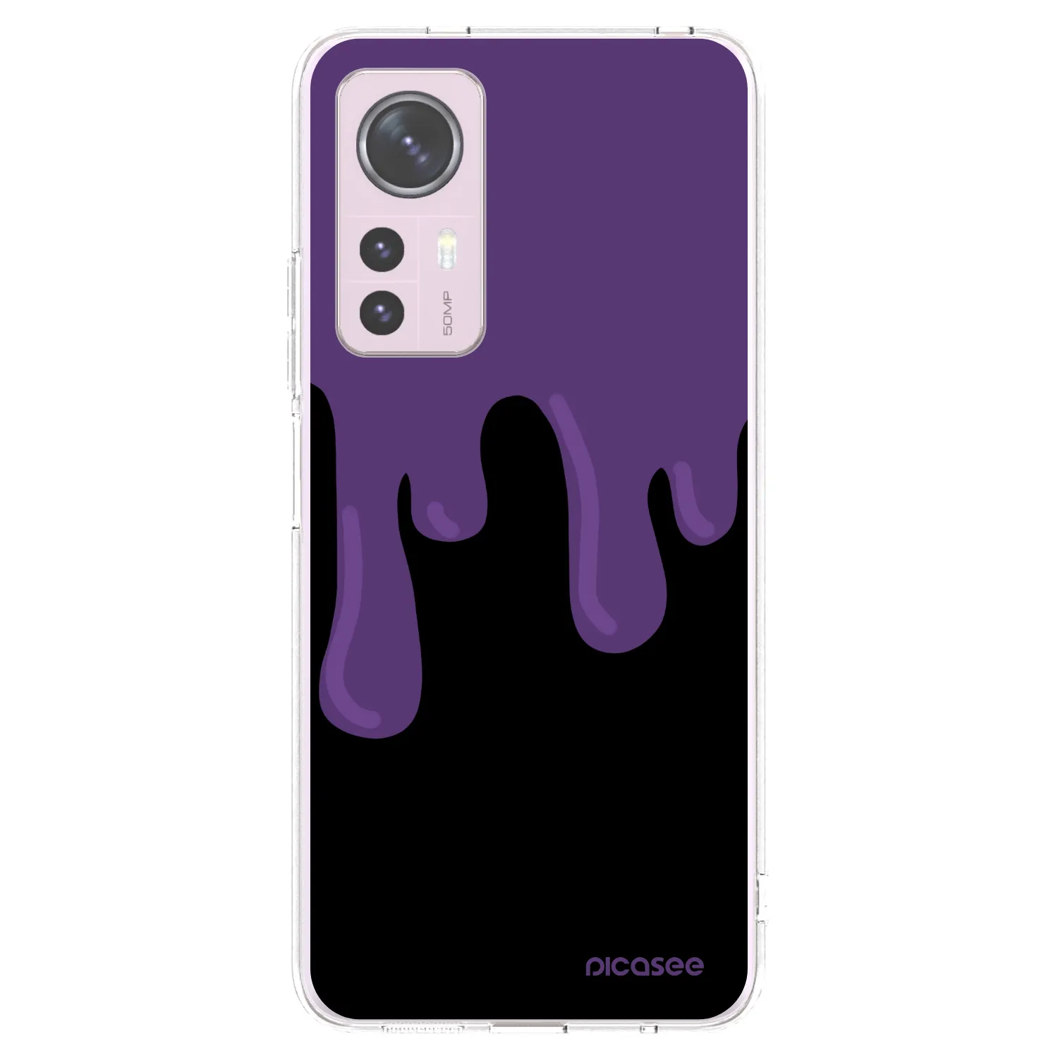 Picasee silikonska prozirna maskica za Xiaomi 12 - Purple spooky