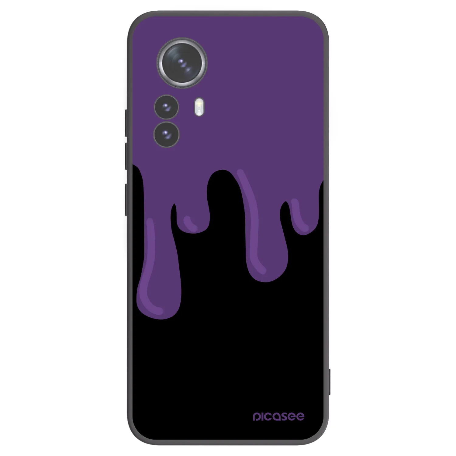 Picasee crna silikonska maskica za Xiaomi 12 Pro - Purple spooky
