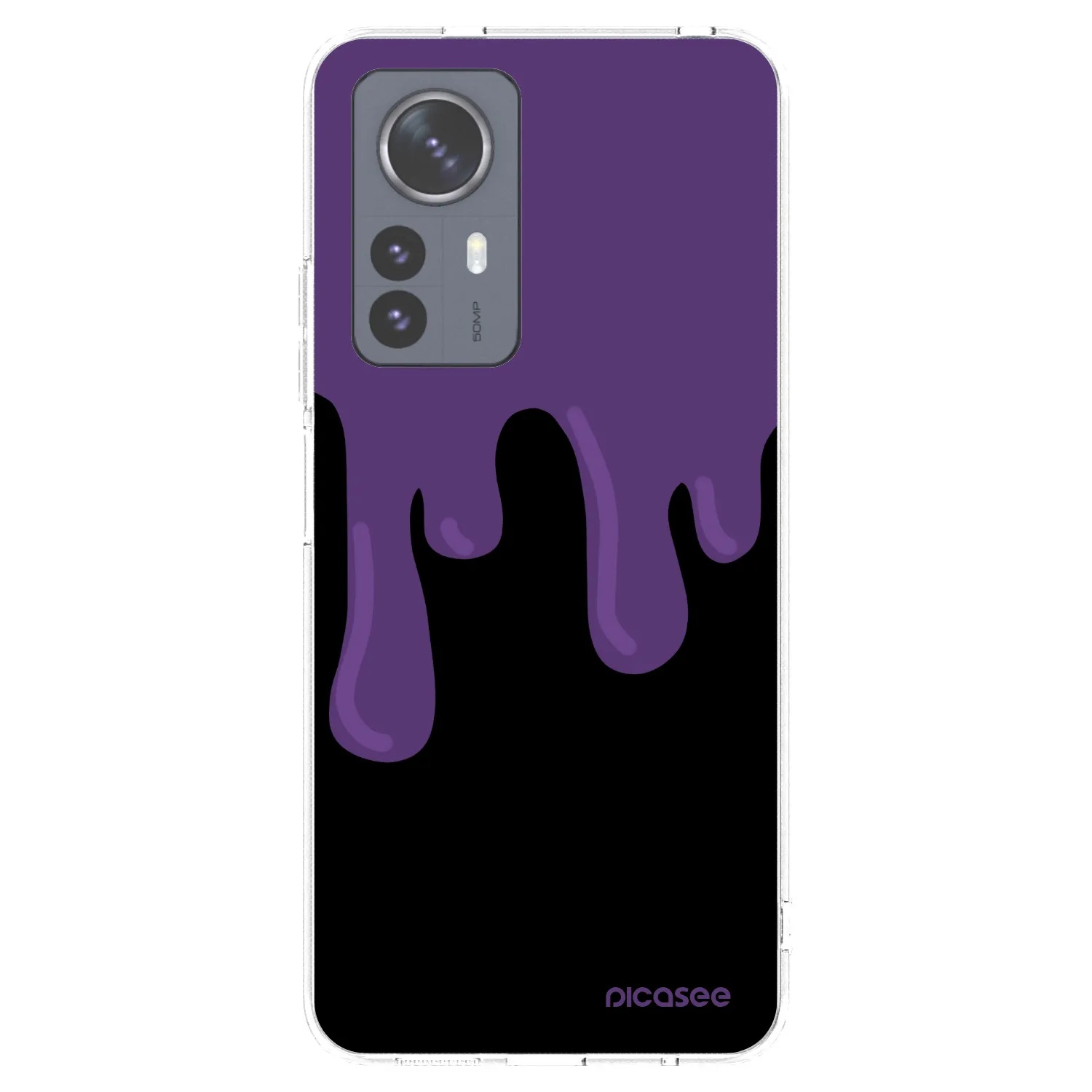 Picasee silikonska prozirna maskica za Xiaomi 12 Pro - Purple spooky