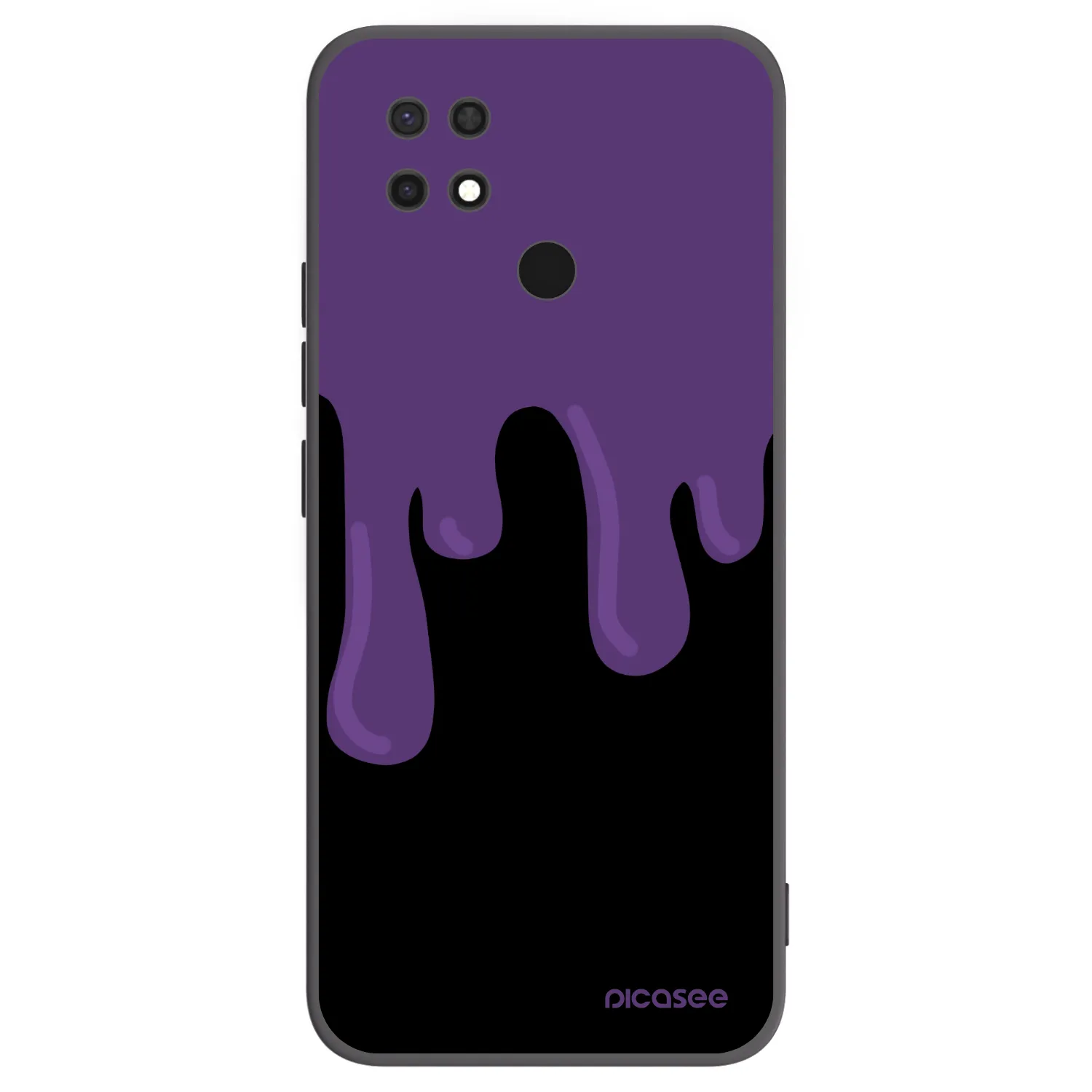 Picasee crna silikonska maskica za Xiaomi Redmi 10C - Purple spooky