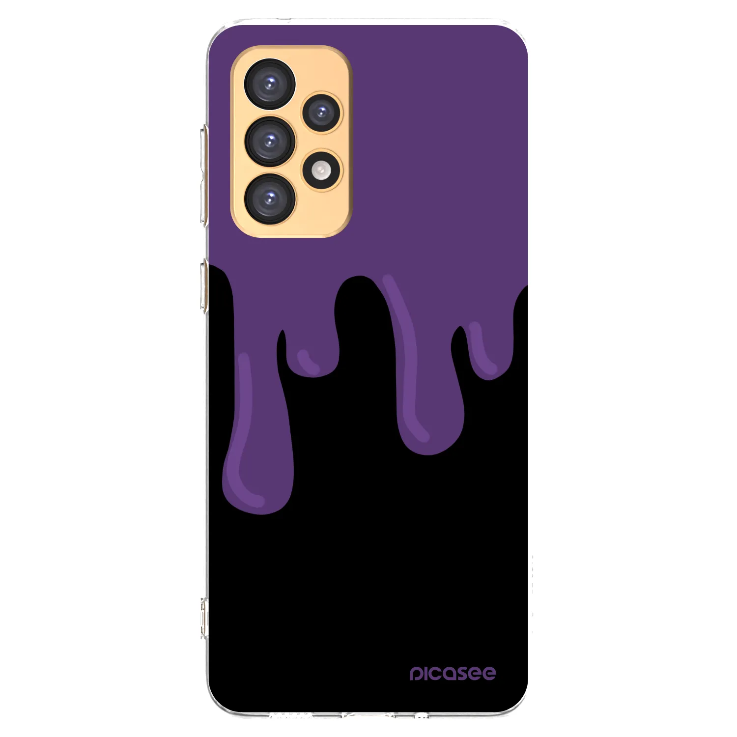 Picasee silikonska prozirna maskica za Samsung Galaxy A33 5G A336 - Purple spooky