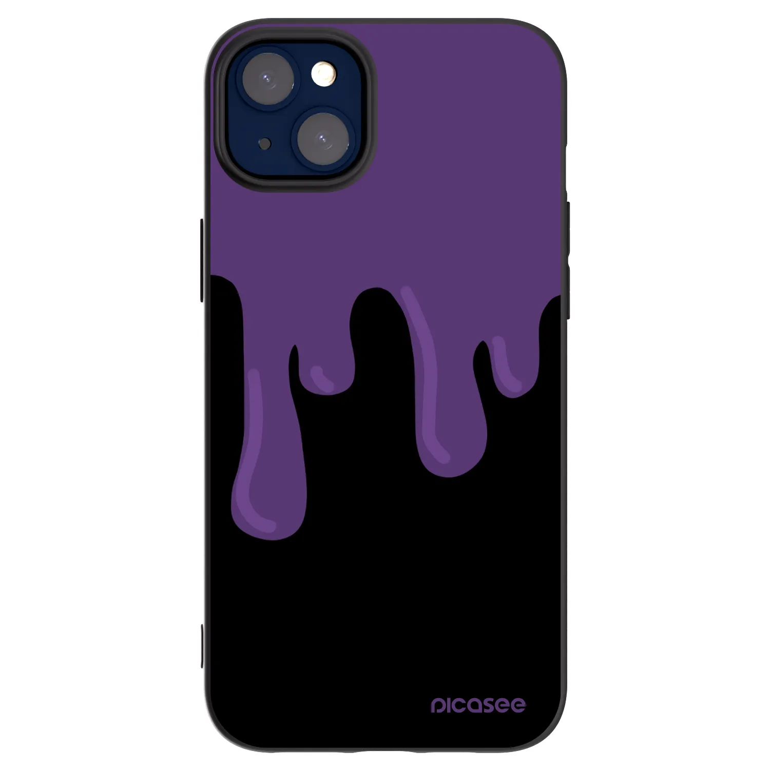 Picasee crna silikonska maskica za Apple iPhone 14 Plus - Purple spooky