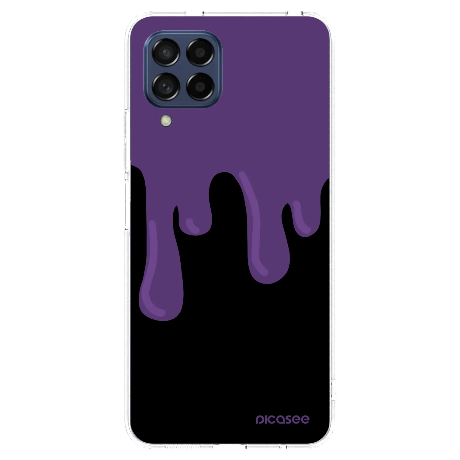 Picasee silikonska prozirna maskica za Samsung Galaxy M53 5G - Purple spooky