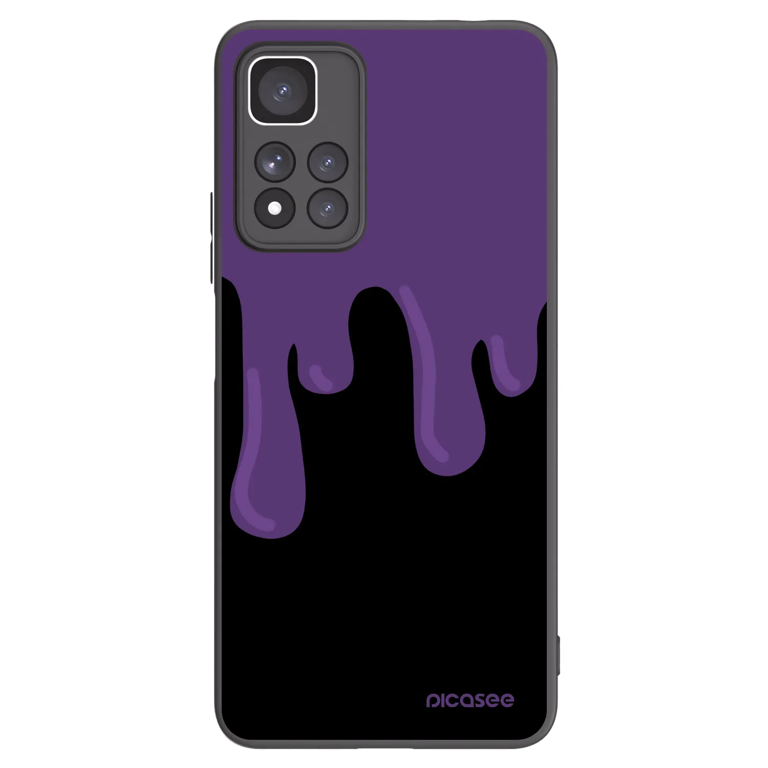 Picasee crna silikonska maskica za Xiaomi Redmi Note 11 Pro+ 5G - Purple spooky