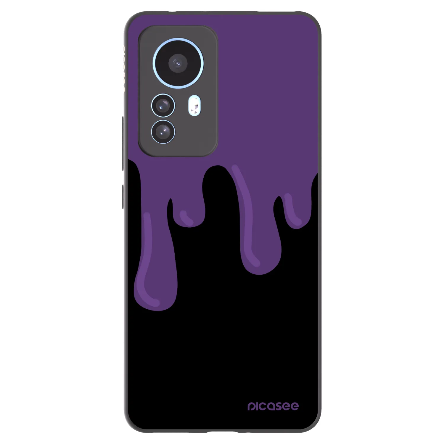 Picasee crna silikonska maskica za Xiaomi 12T Pro - Purple spooky