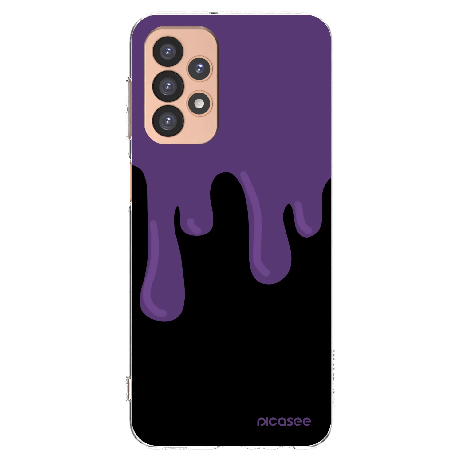 Picasee silikonska prozirna maskica za Samsung Galaxy A23 A236B 5G - Purple spooky