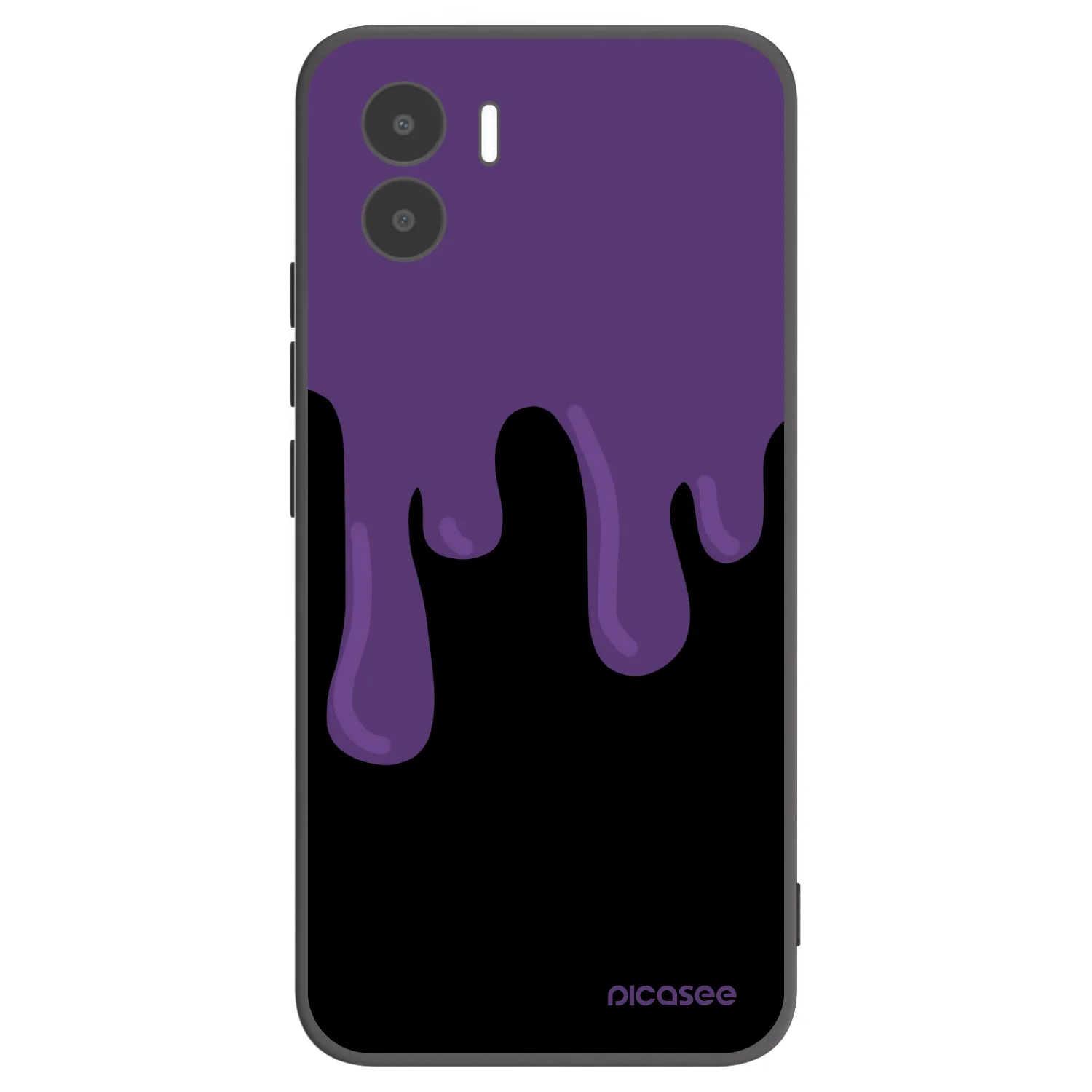 Picasee crna silikonska maskica za Xiaomi Redmi A1 - Purple spooky