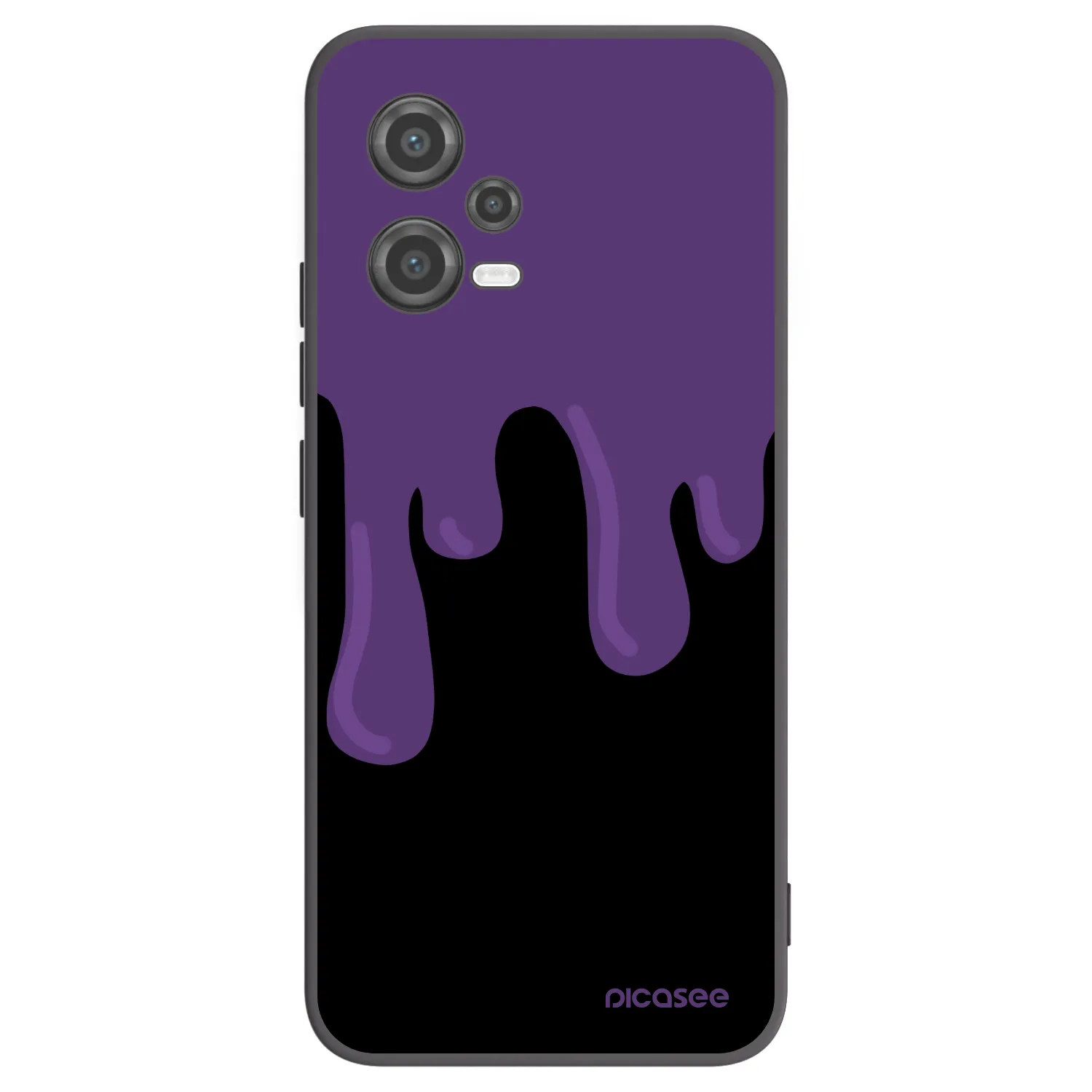 Picasee crna silikonska maskica za Xiaomi Poco X5 - Purple spooky