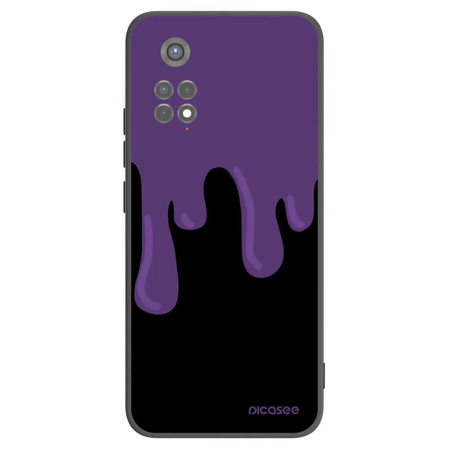 Picasee crna silikonska maskica za Xiaomi Redmi Note 11S 5G - Purple spooky