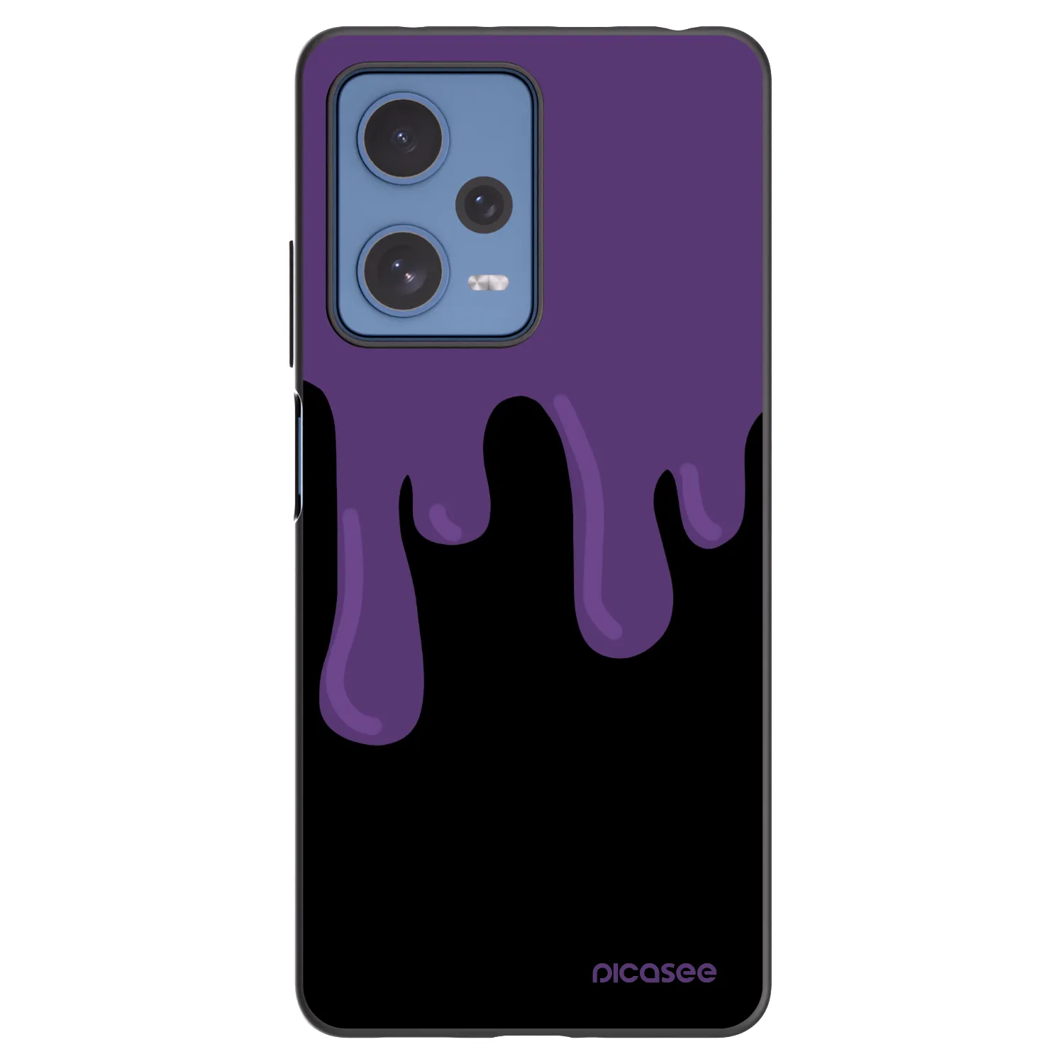 Picasee crna silikonska maskica za Xiaomi Redmi Note 12 Pro 5G - Purple spooky