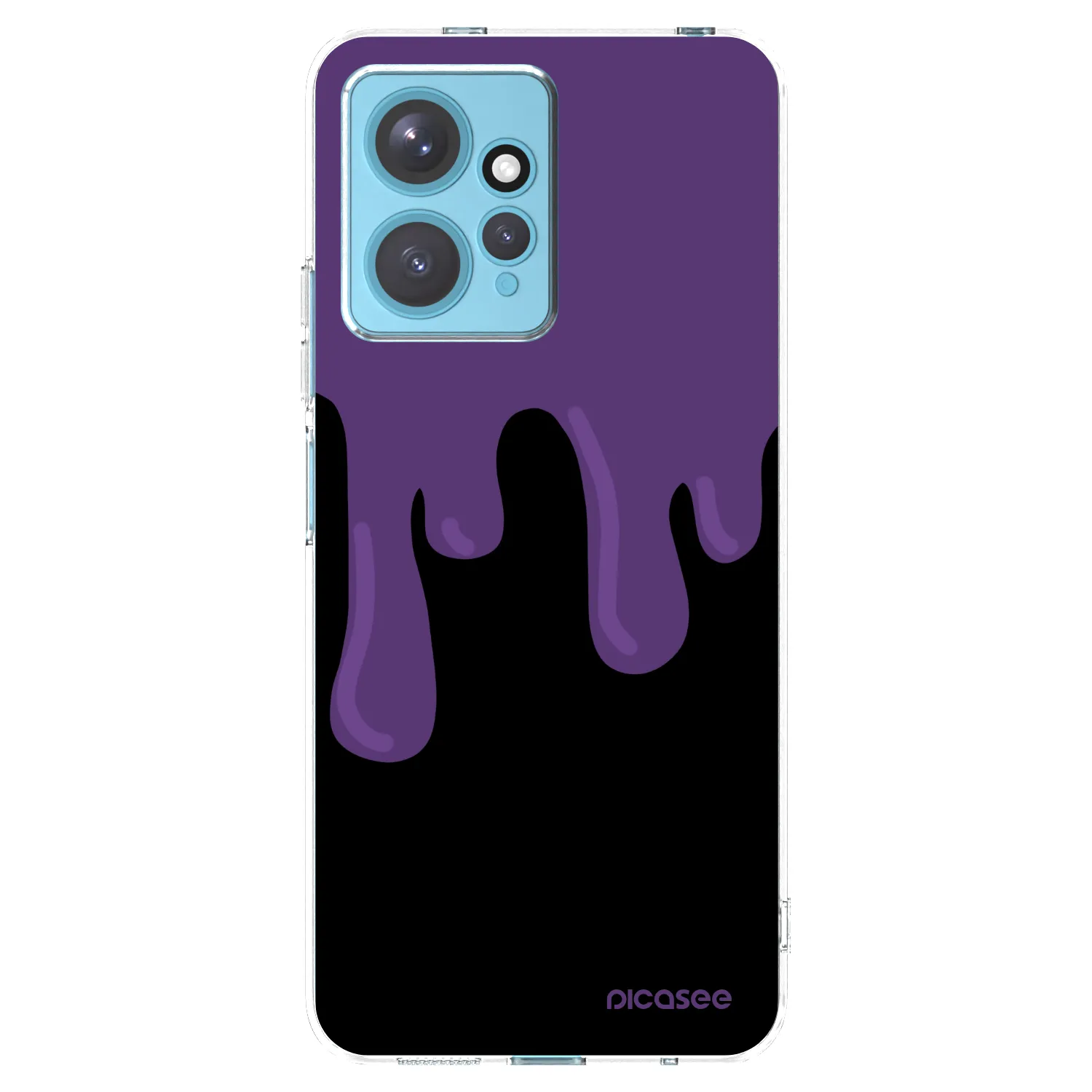 Picasee silikonska prozirna maskica za Xiaomi Redmi Note 12 4G - Purple spooky