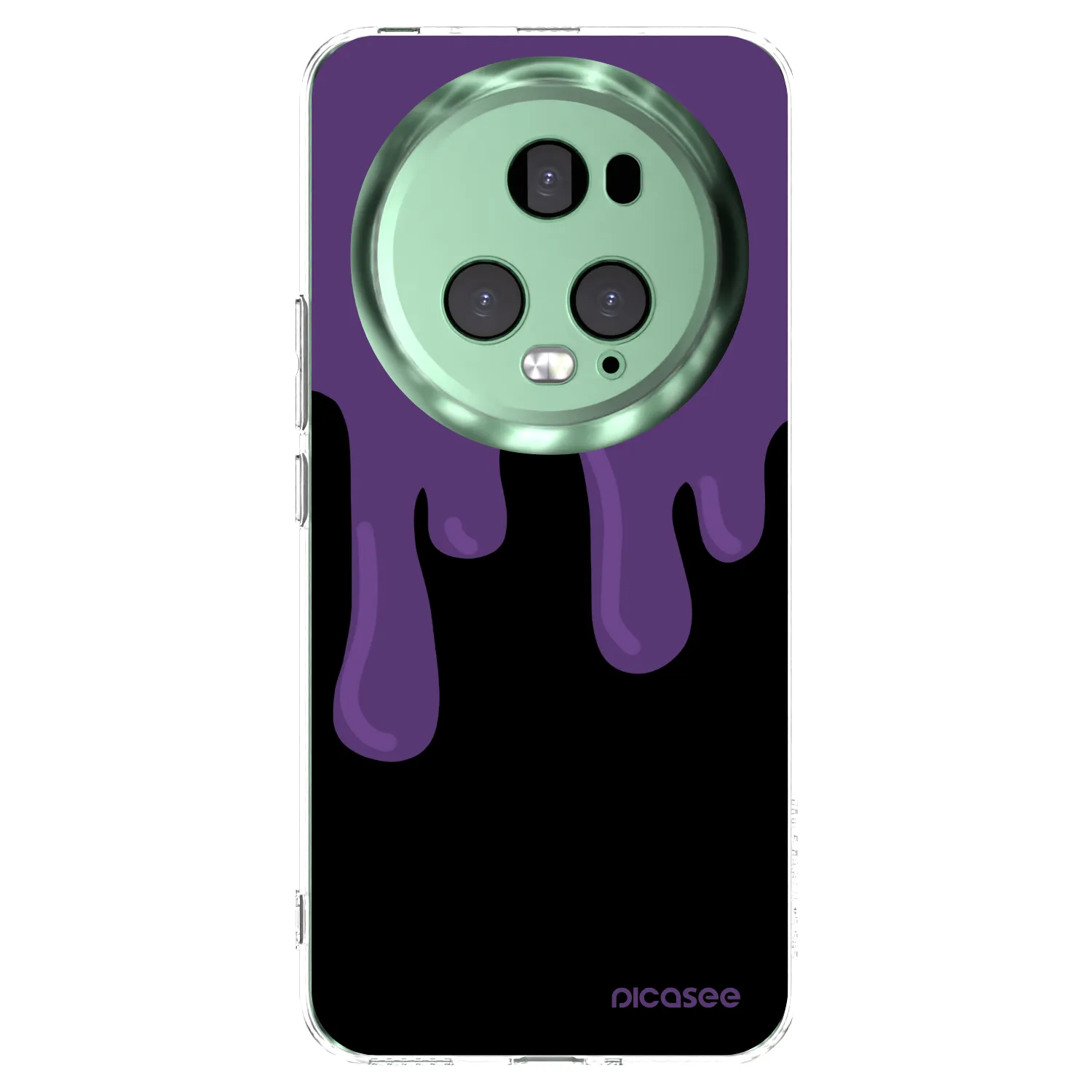 Picasee silikonska prozirna maskica za Honor Magic5 Pro - Purple spooky