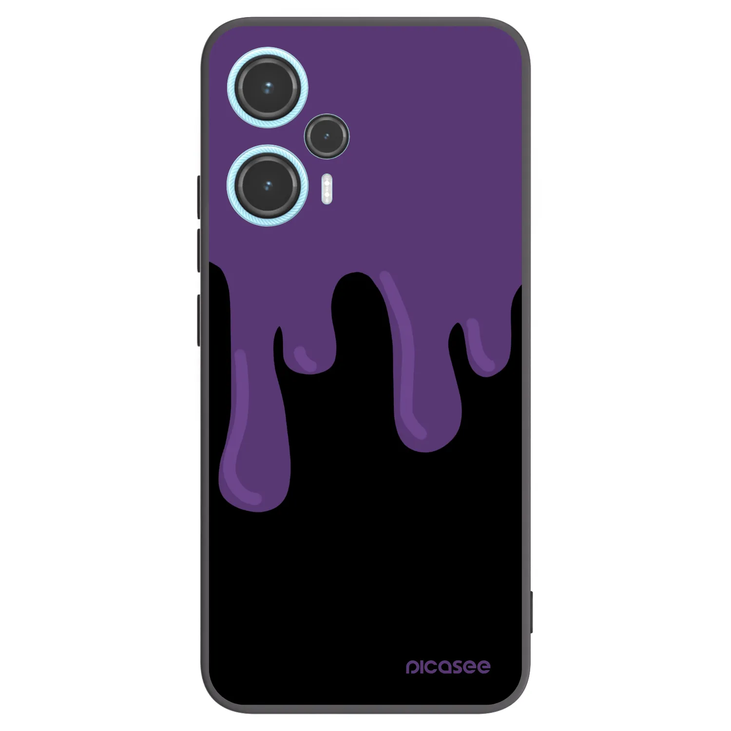 Picasee crna silikonska maskica za Xiaomi Poco F5 - Purple spooky