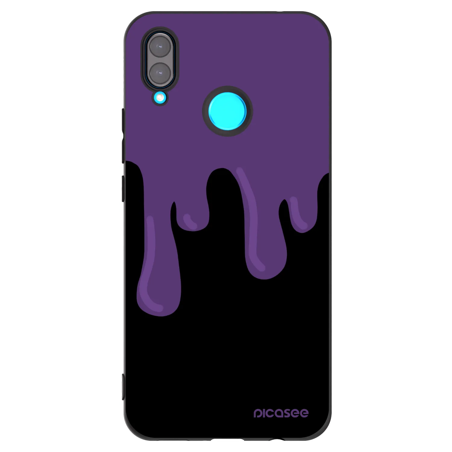 Picasee crna silikonska maskica za Huawei Nova 3i - Purple spooky