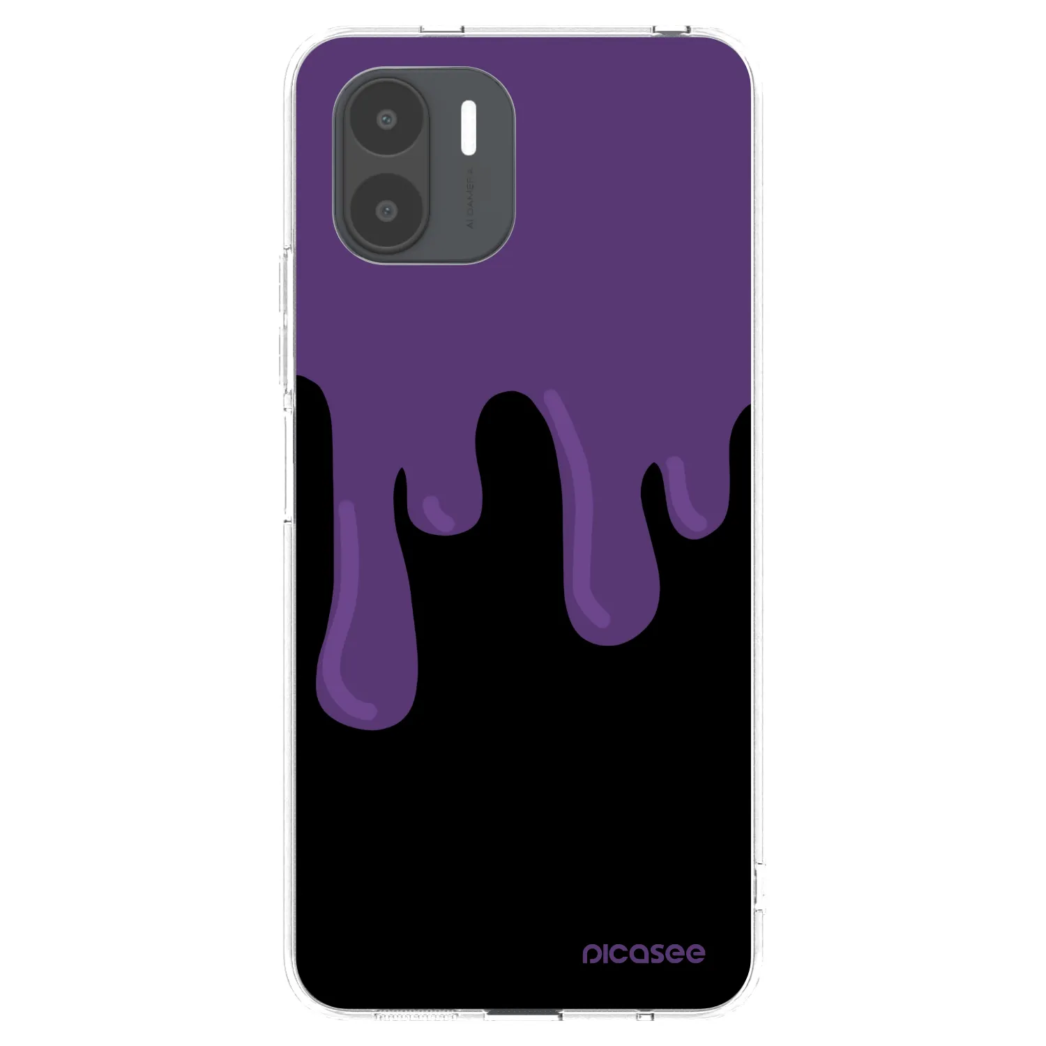 Picasee silikonska prozirna maskica za Xiaomi Redmi A2 - Purple spooky