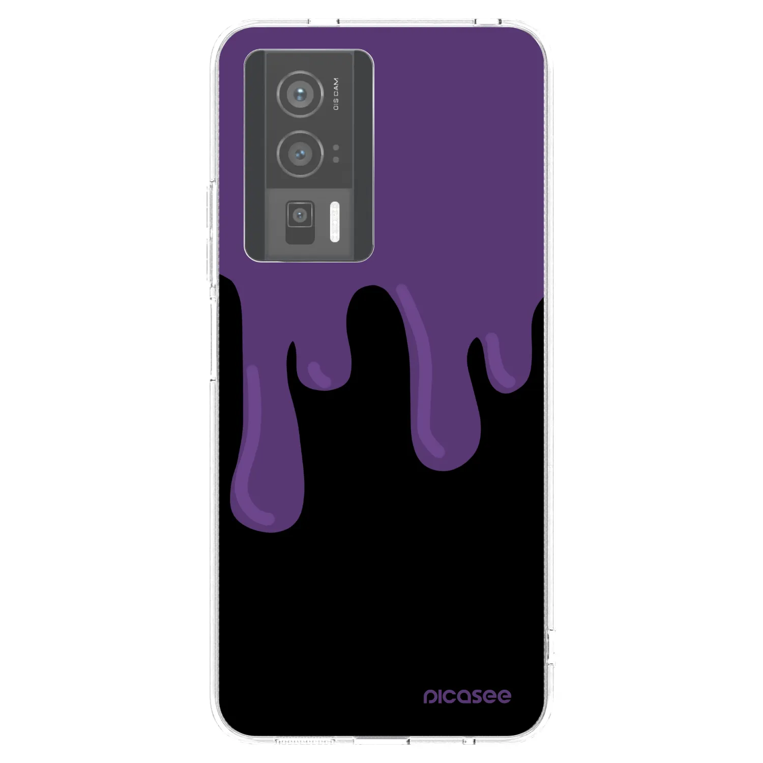 Picasee silikonska prozirna maskica za Xiaomi Poco F5 Pro 5G - Purple spooky