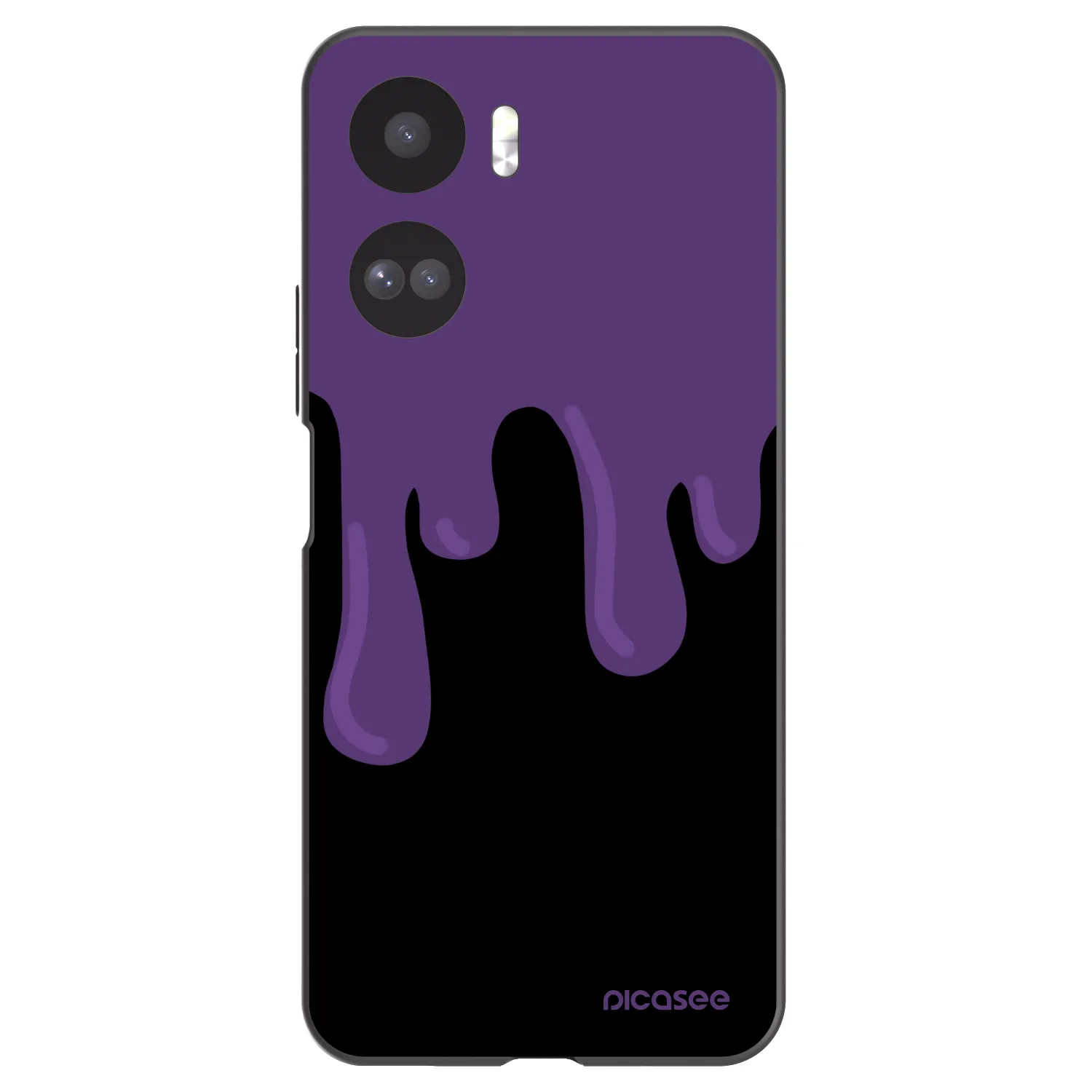 Picasee crna silikonska maskica za Honor 90 Lite 5G - Purple spooky