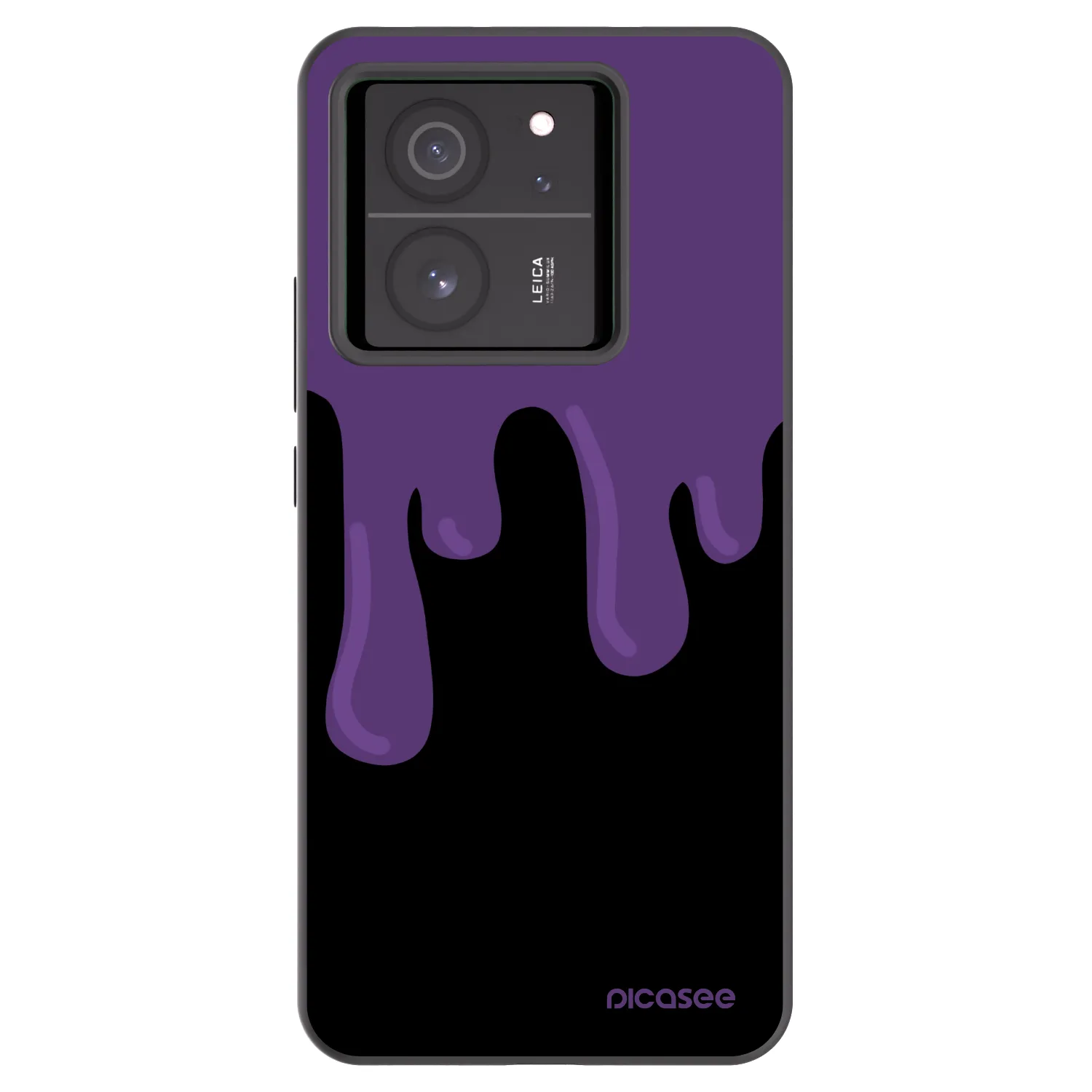 Picasee crna silikonska maskica za Xiaomi 13T - Purple spooky
