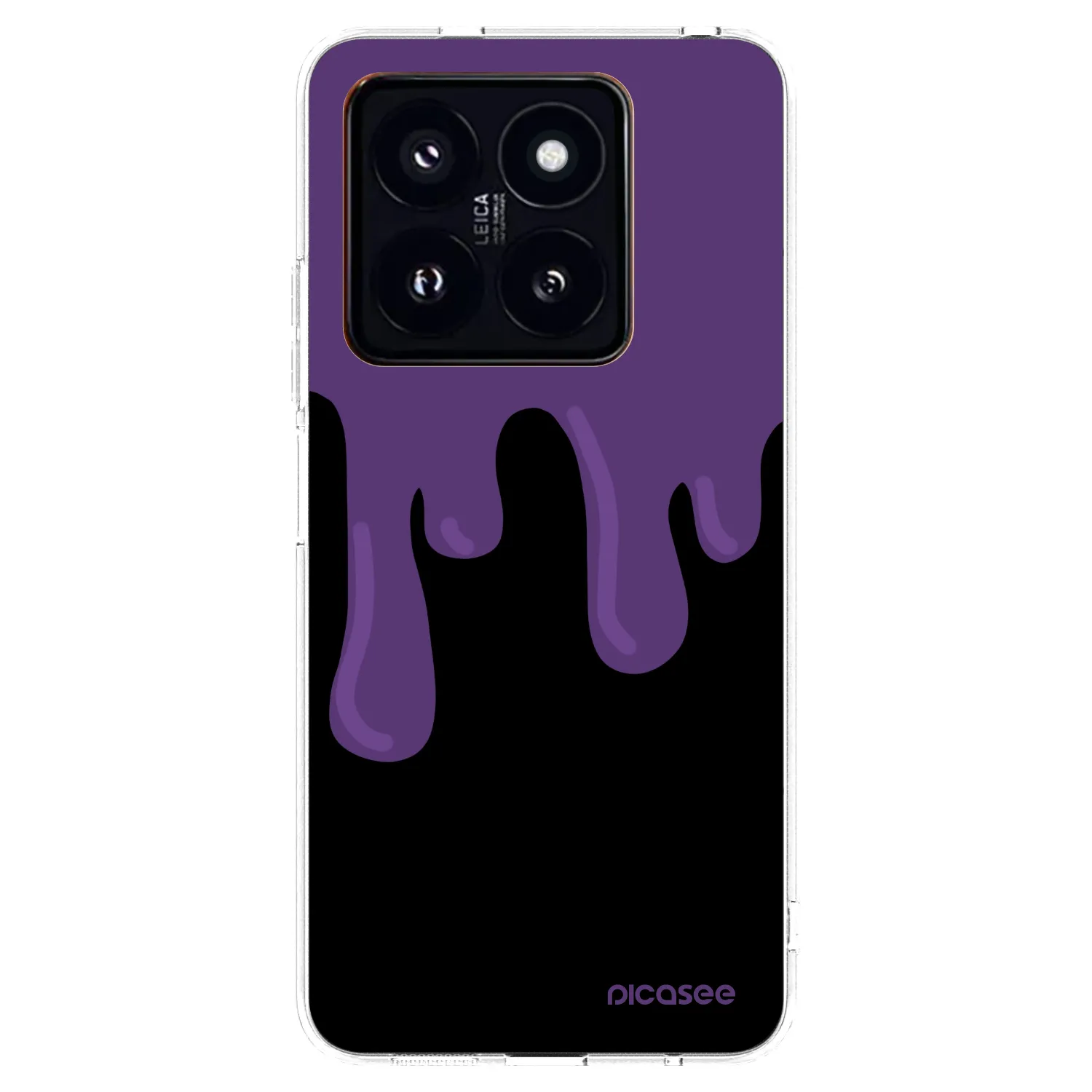Picasee silikonska prozirna maskica za Xiaomi 14 Pro - Purple spooky