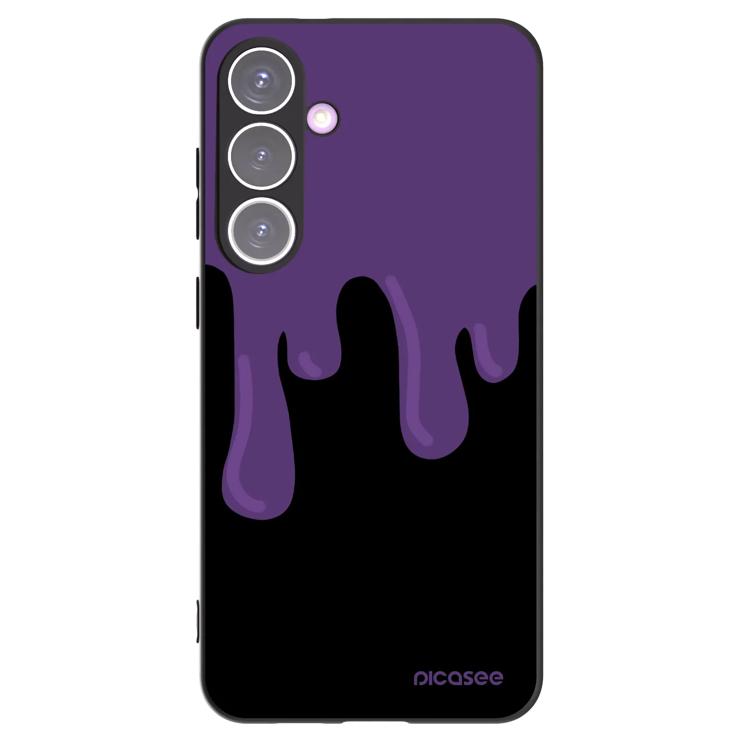 Picasee crna silikonska maskica za Samsung Galaxy S24+ S926B 5G - Purple spooky
