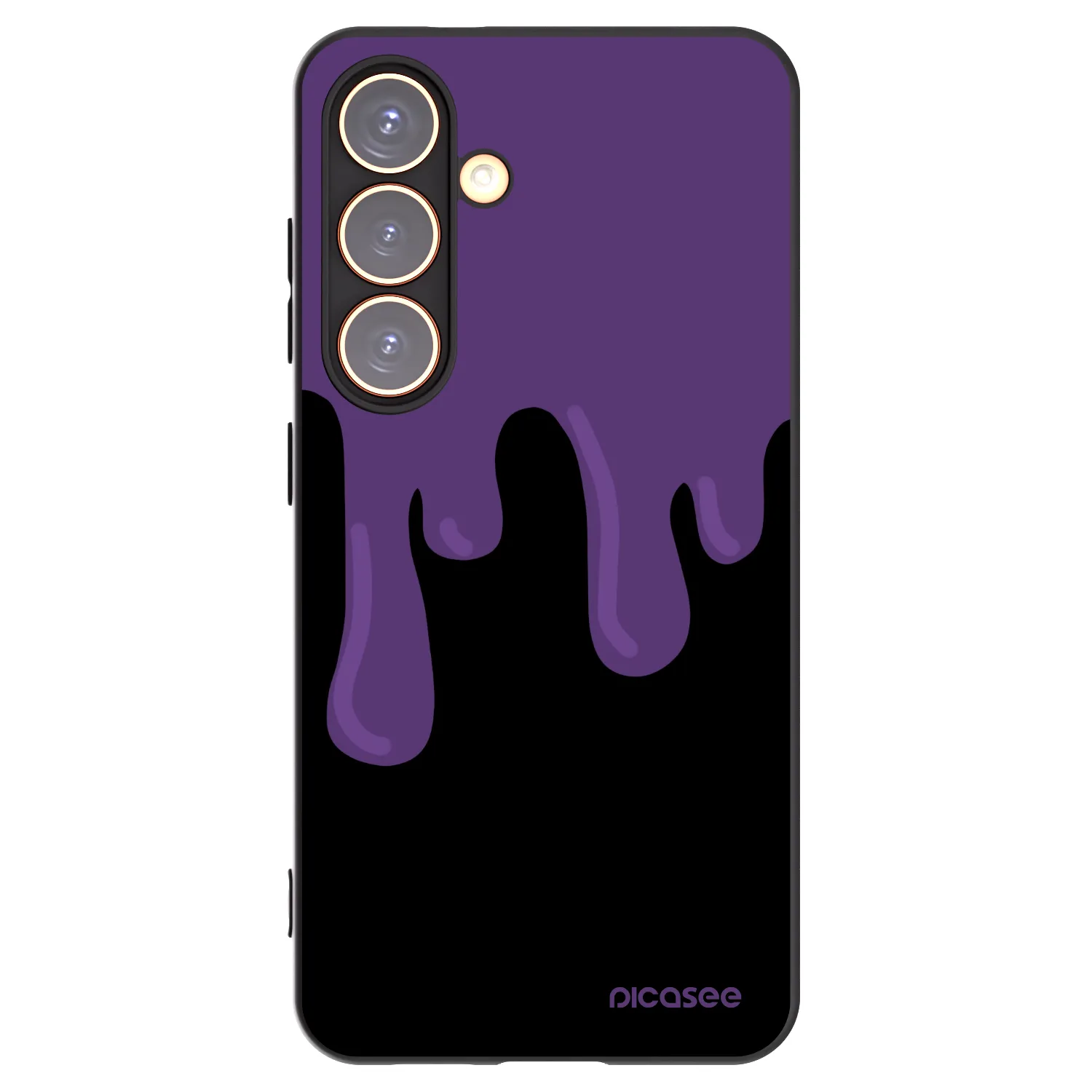 Picasee crna silikonska maskica za Samsung Galaxy S24 S921B 5G - Purple spooky
