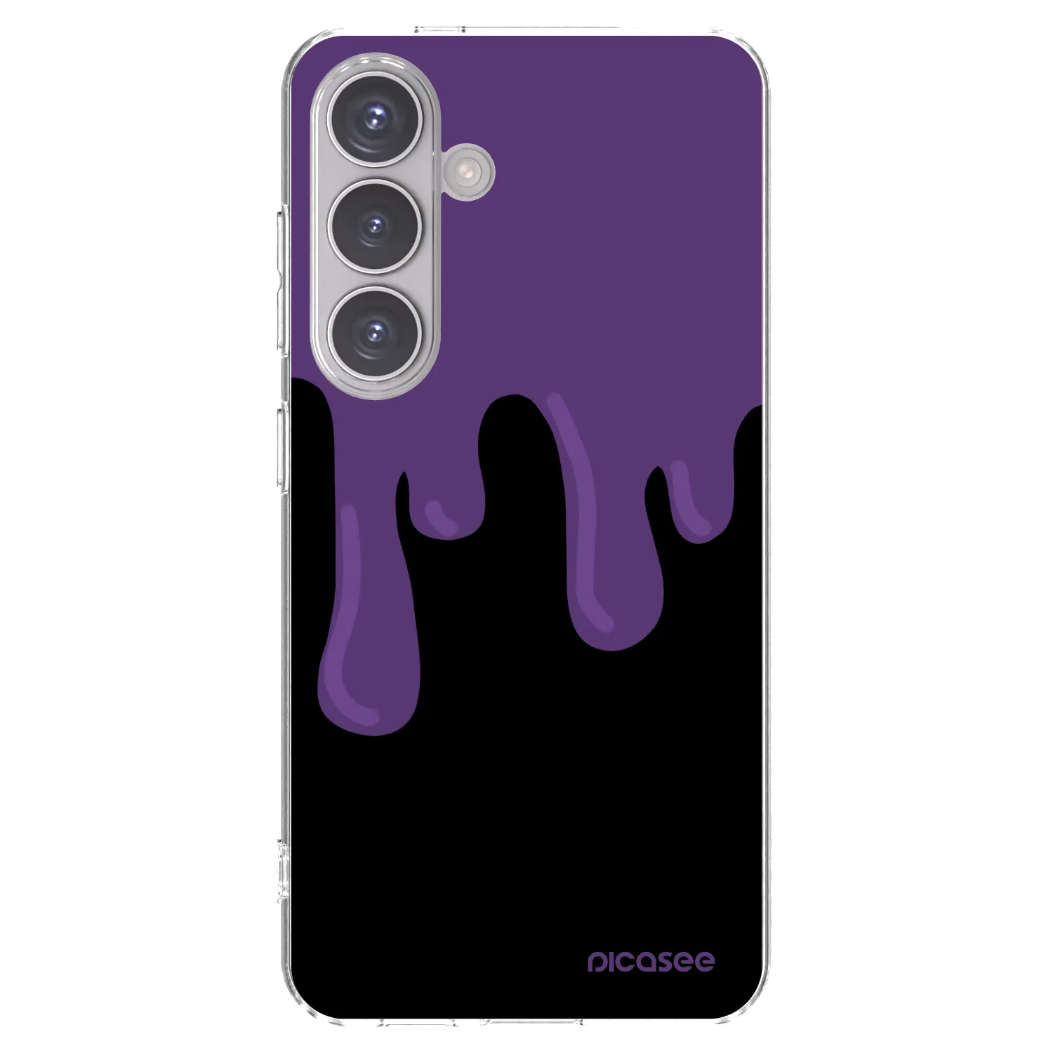 Picasee silikonska prozirna maskica za Samsung Galaxy S24 S921B 5G - Purple spooky