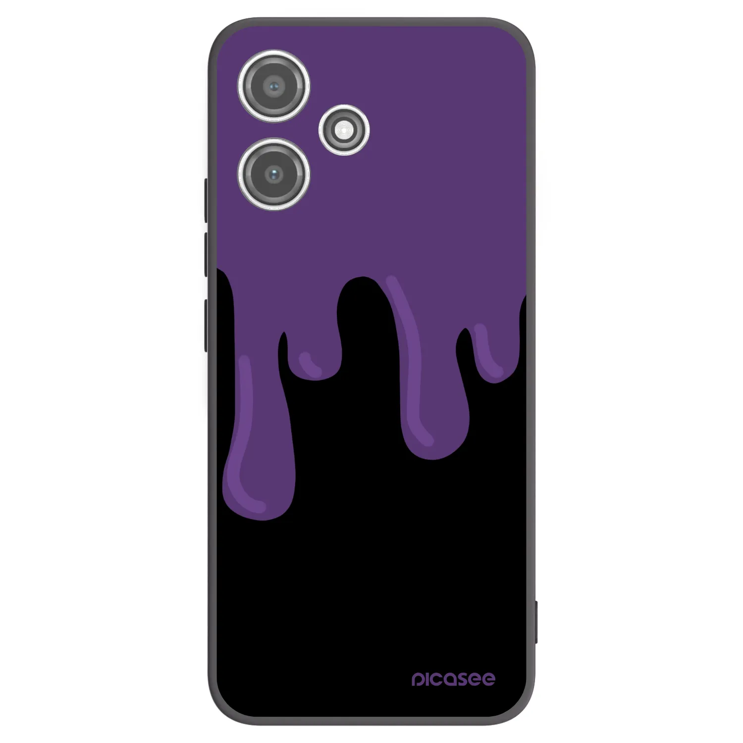 Picasee crna silikonska maskica za Xiaomi Redmi 12 5G - Purple spooky