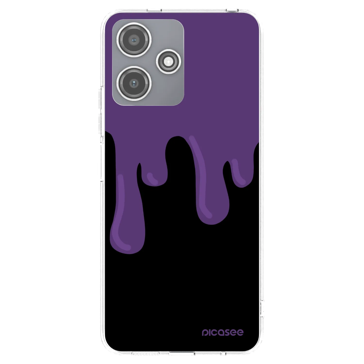 Picasee silikonska prozirna maskica za Xiaomi Redmi 12 5G - Purple spooky
