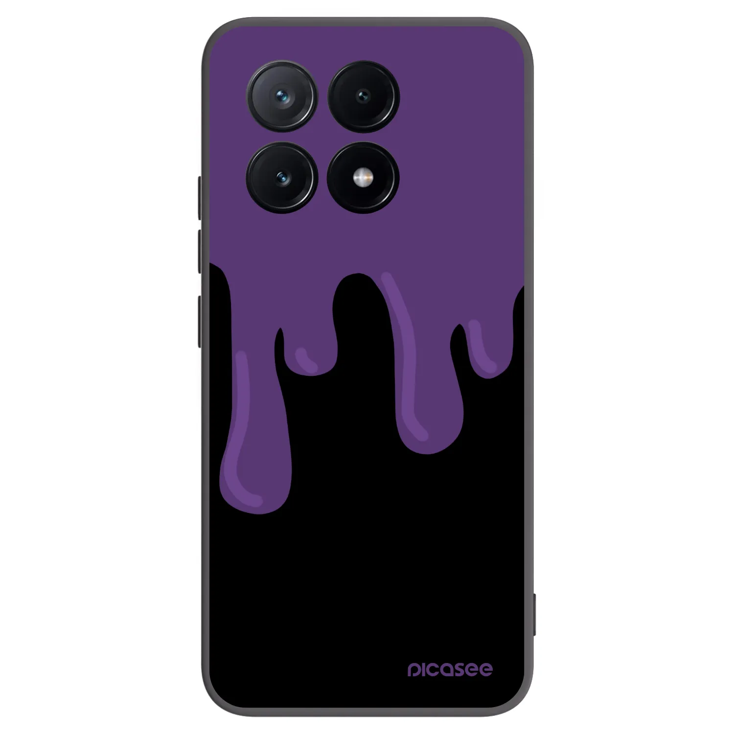 Picasee crna silikonska maskica za Xiaomi Poco X6 Pro - Purple spooky