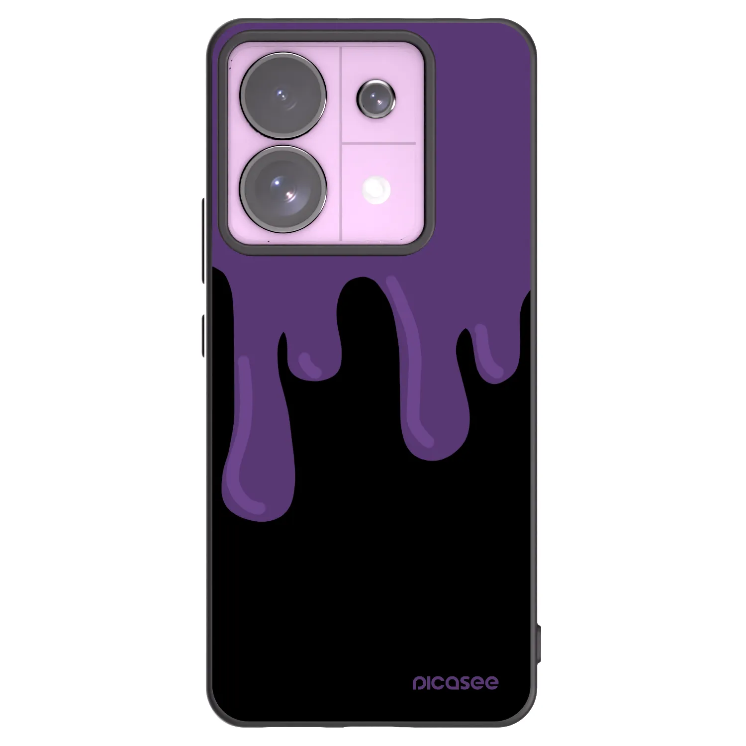 Picasee crna silikonska maskica za Xiaomi Redmi Note 13 Pro 5G - Purple spooky