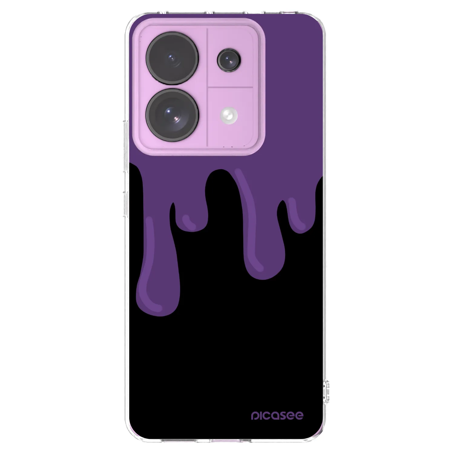 Picasee silikonska prozirna maskica za Xiaomi Redmi Note 13 Pro 5G - Purple spooky