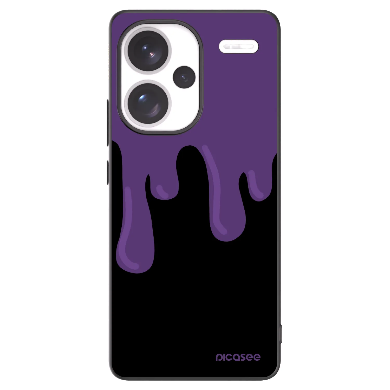 Picasee crna silikonska maskica za Xiaomi Redmi Note 13 Pro+ 5G - Purple spooky