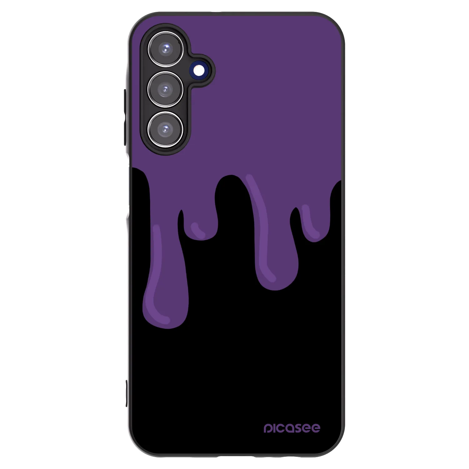 Picasee crna silikonska maskica za Samsung Galaxy A15 A156B 5G - Purple spooky