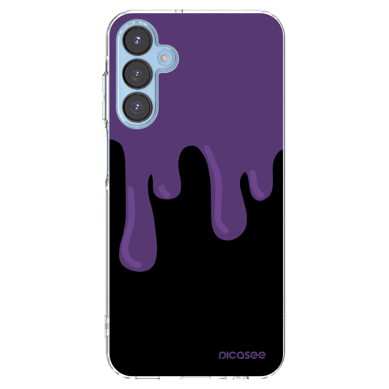 Picasee silikonska prozirna maskica za Samsung Galaxy A15 A156B 5G - Purple spooky