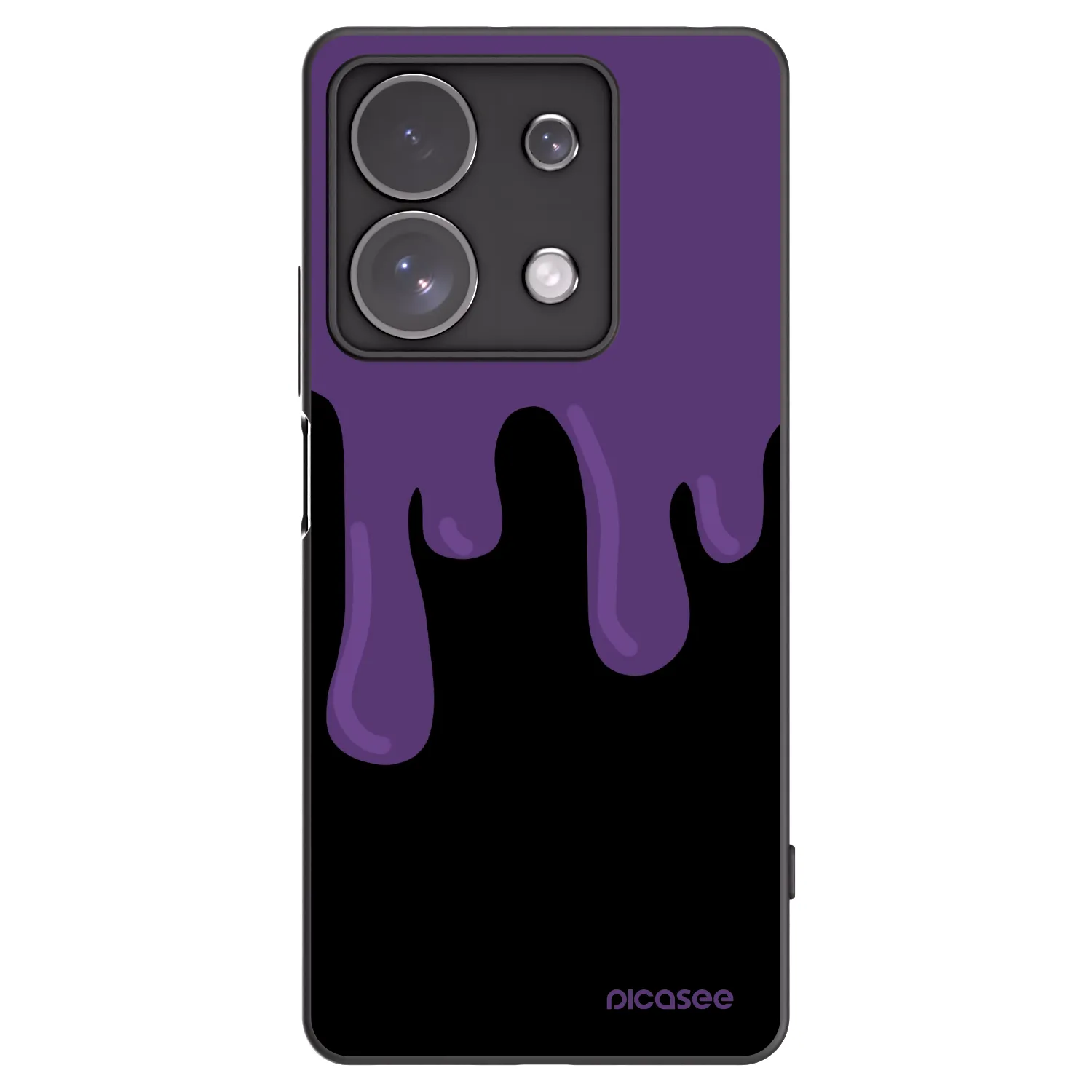 Picasee crna silikonska maskica za Xiaomi Redmi Note 13 Pro 4G - Purple spooky