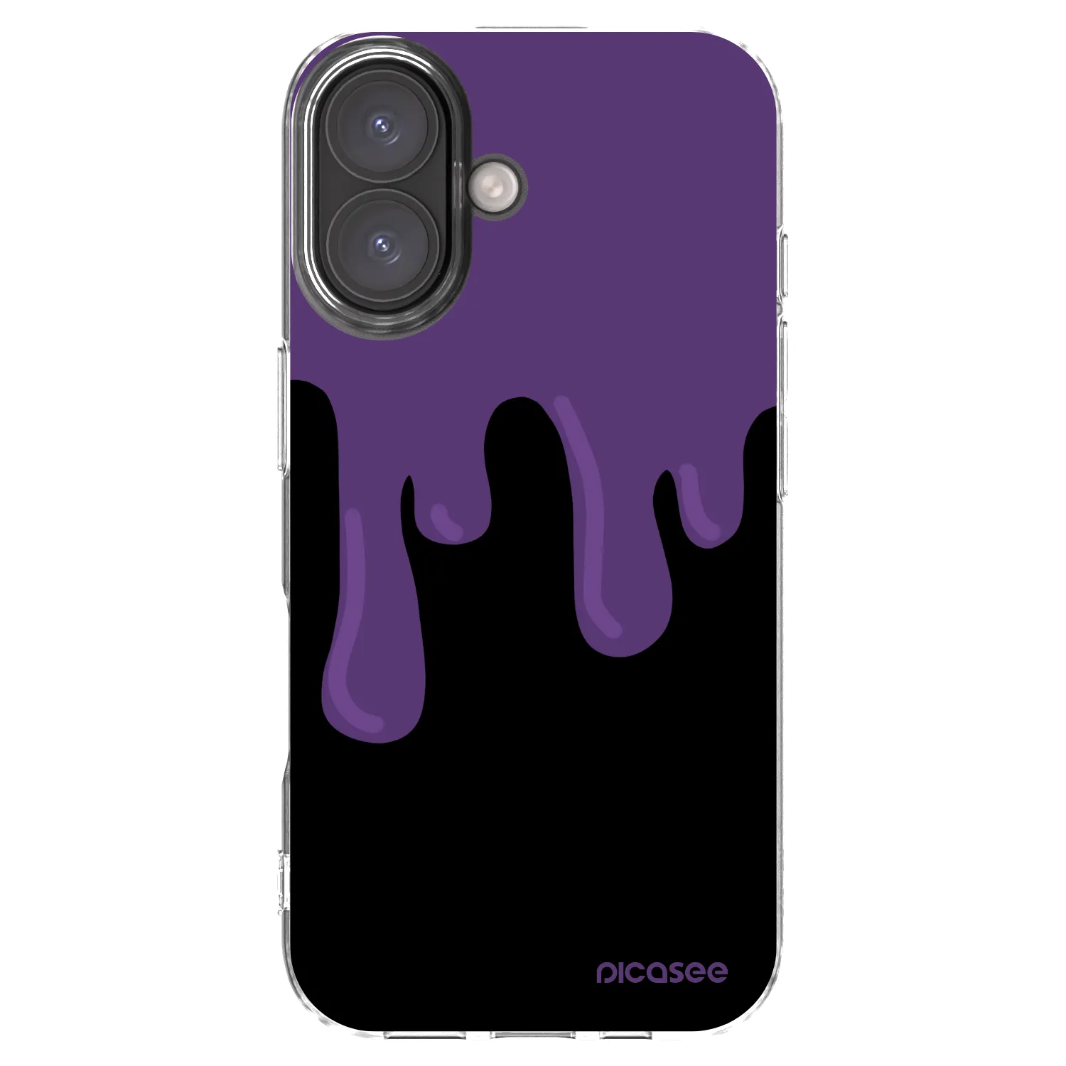 Picasee silikonska prozirna maskica za Apple iPhone 16 - Purple spooky