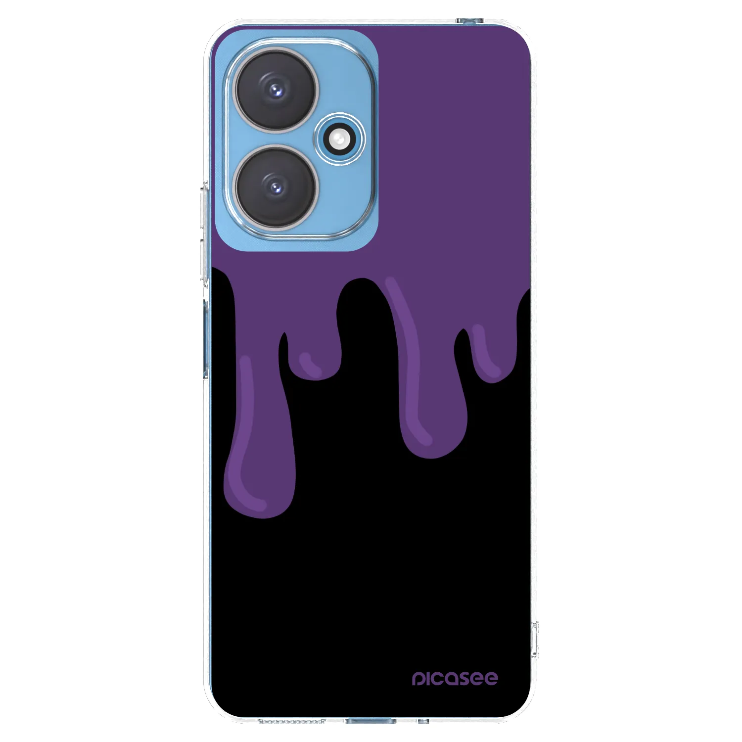 Picasee silikonska prozirna maskica za Xiaomi Redmi 13C 5G - Purple spooky