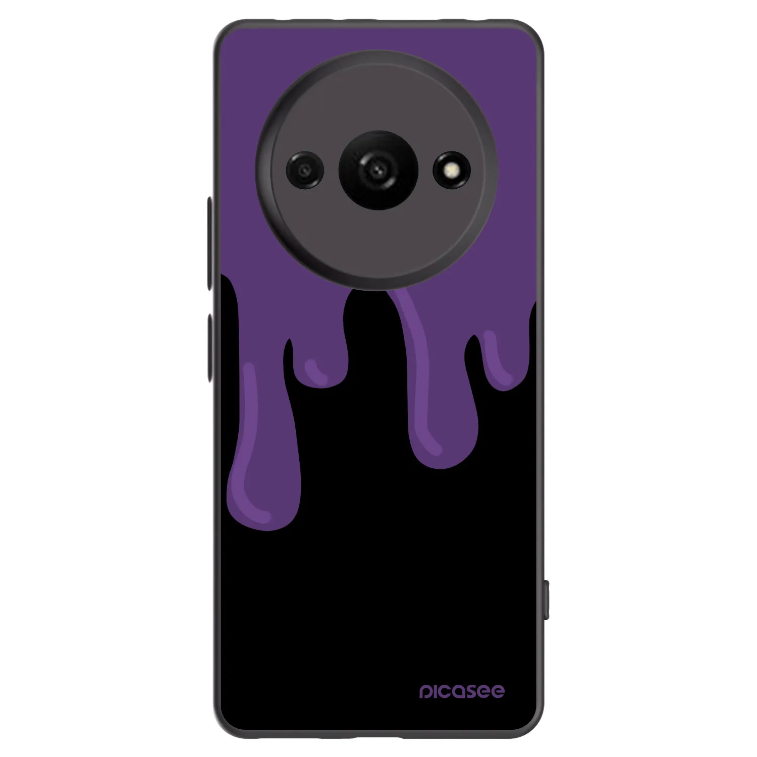 Picasee crna silikonska maskica za Xiaomi Redmi A3 - Purple spooky