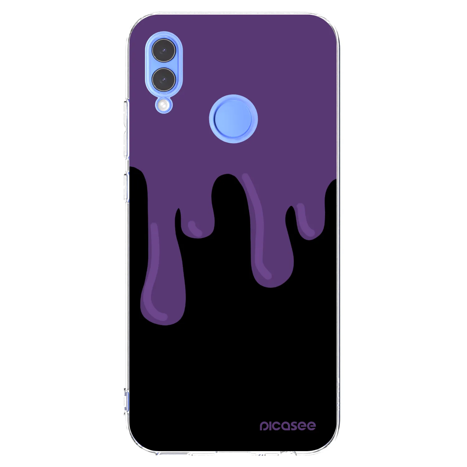 Picasee silikonska prozirna maskica za Huawei P Smart 2019 - Purple spooky