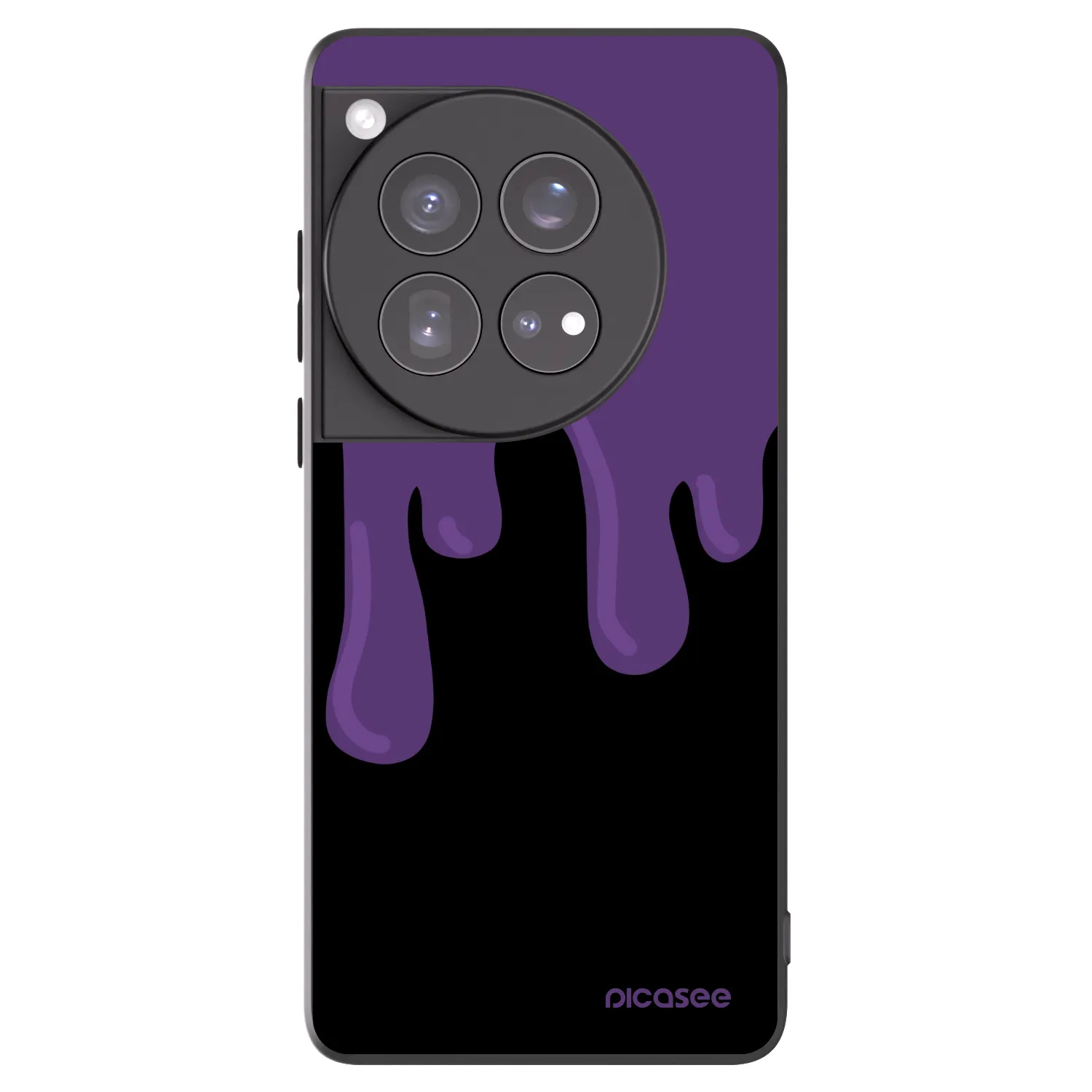 Picasee crna silikonska maskica za OnePlus 12 5G - Purple spooky