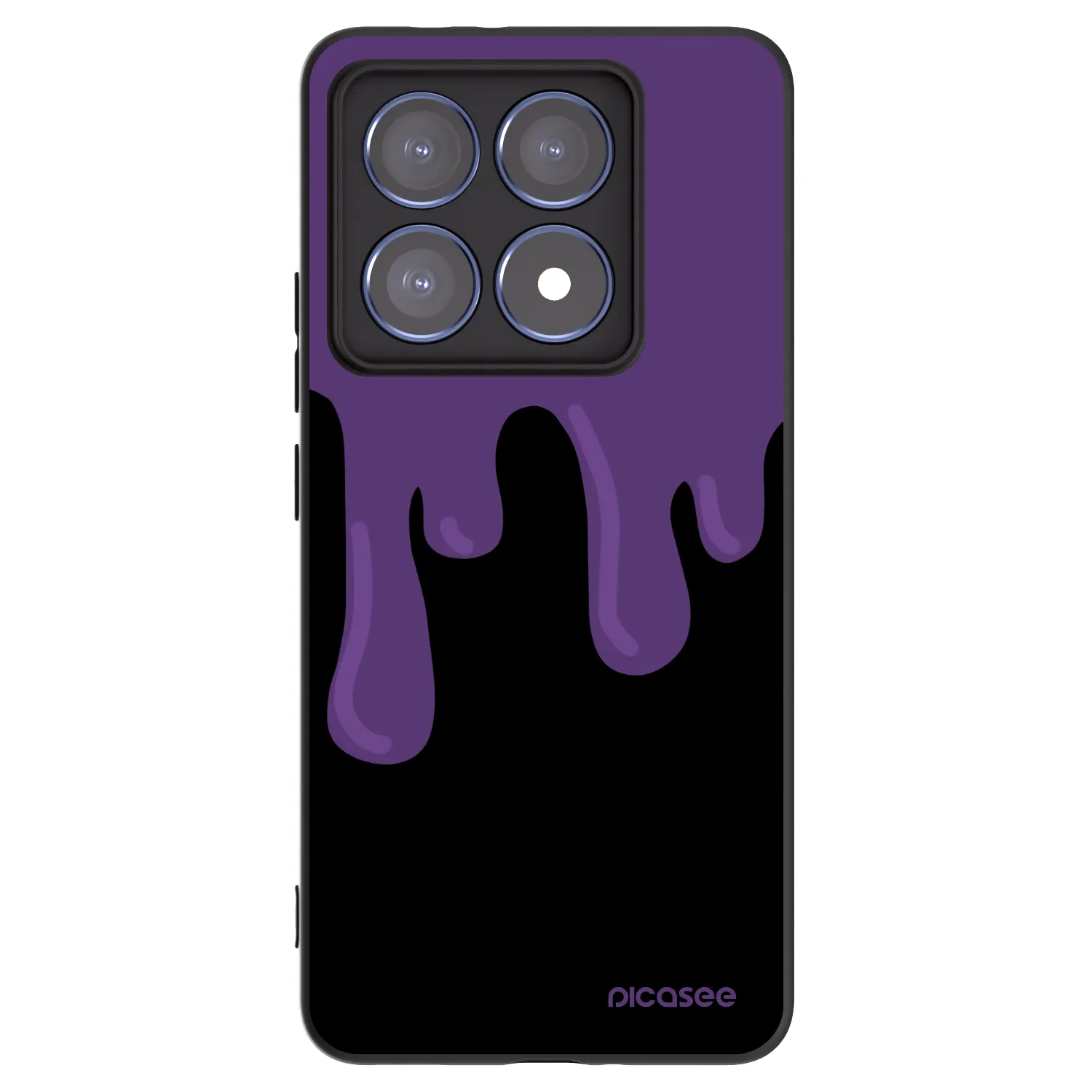Picasee crna silikonska maskica za Xiaomi 14T Pro - Purple spooky