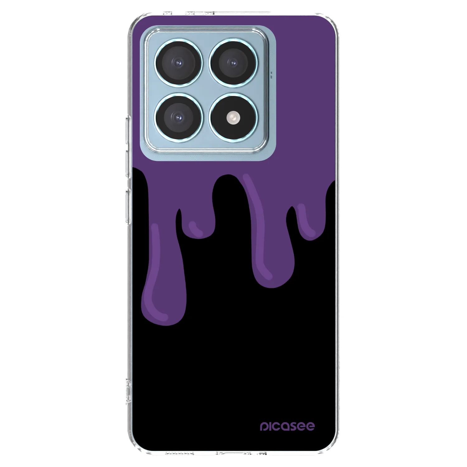 Picasee silikonska prozirna maskica za Xiaomi 14T Pro - Purple spooky