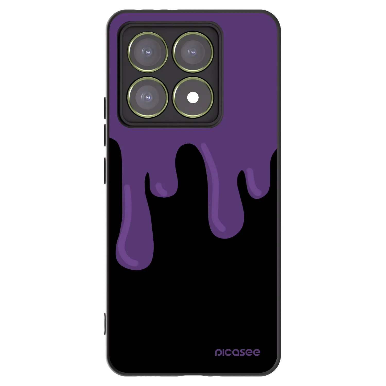Picasee crna silikonska maskica za Xiaomi 14T - Purple spooky